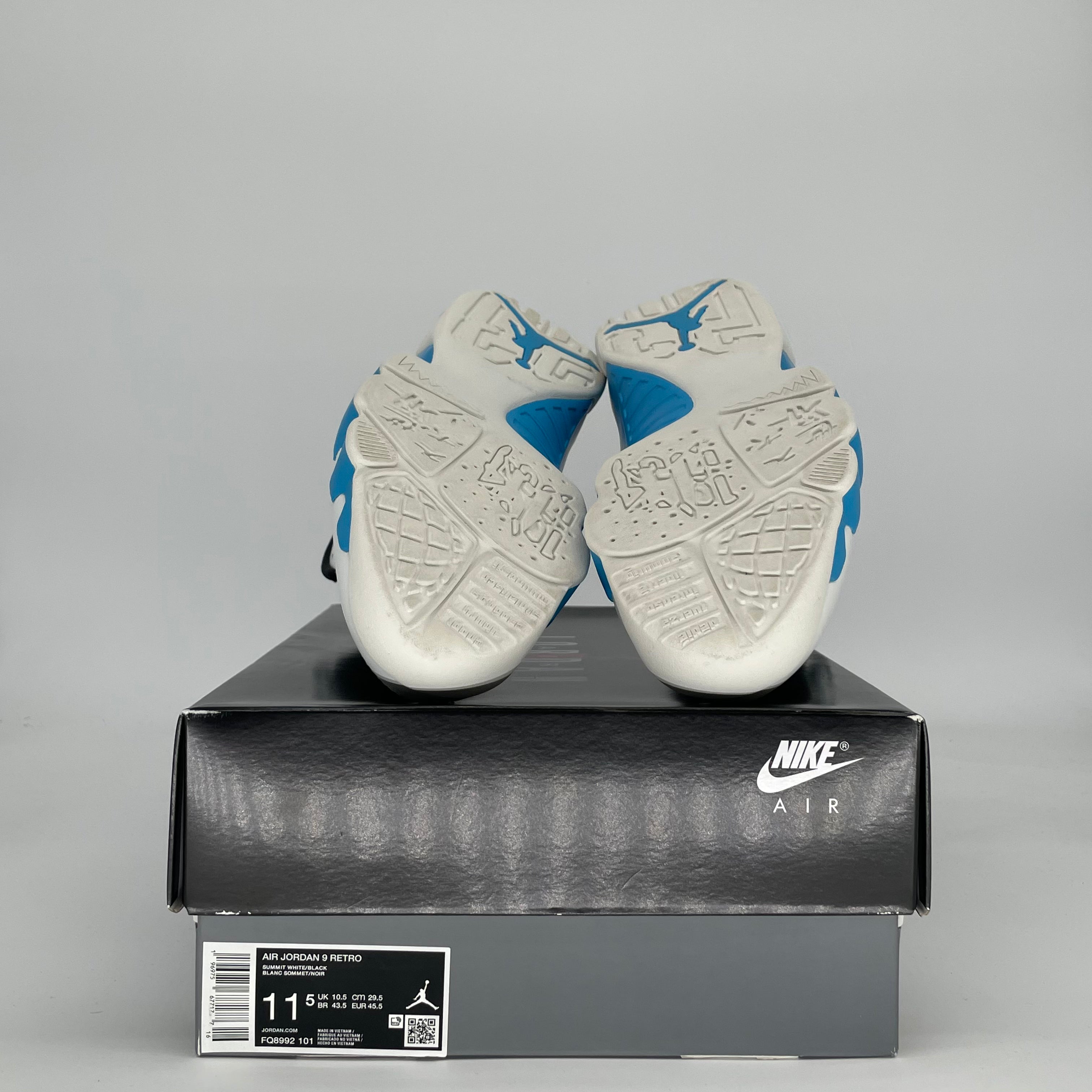 AIR JORDAN 9 POWDER BLUE FQ8992-101 SIZE 11.5/13W