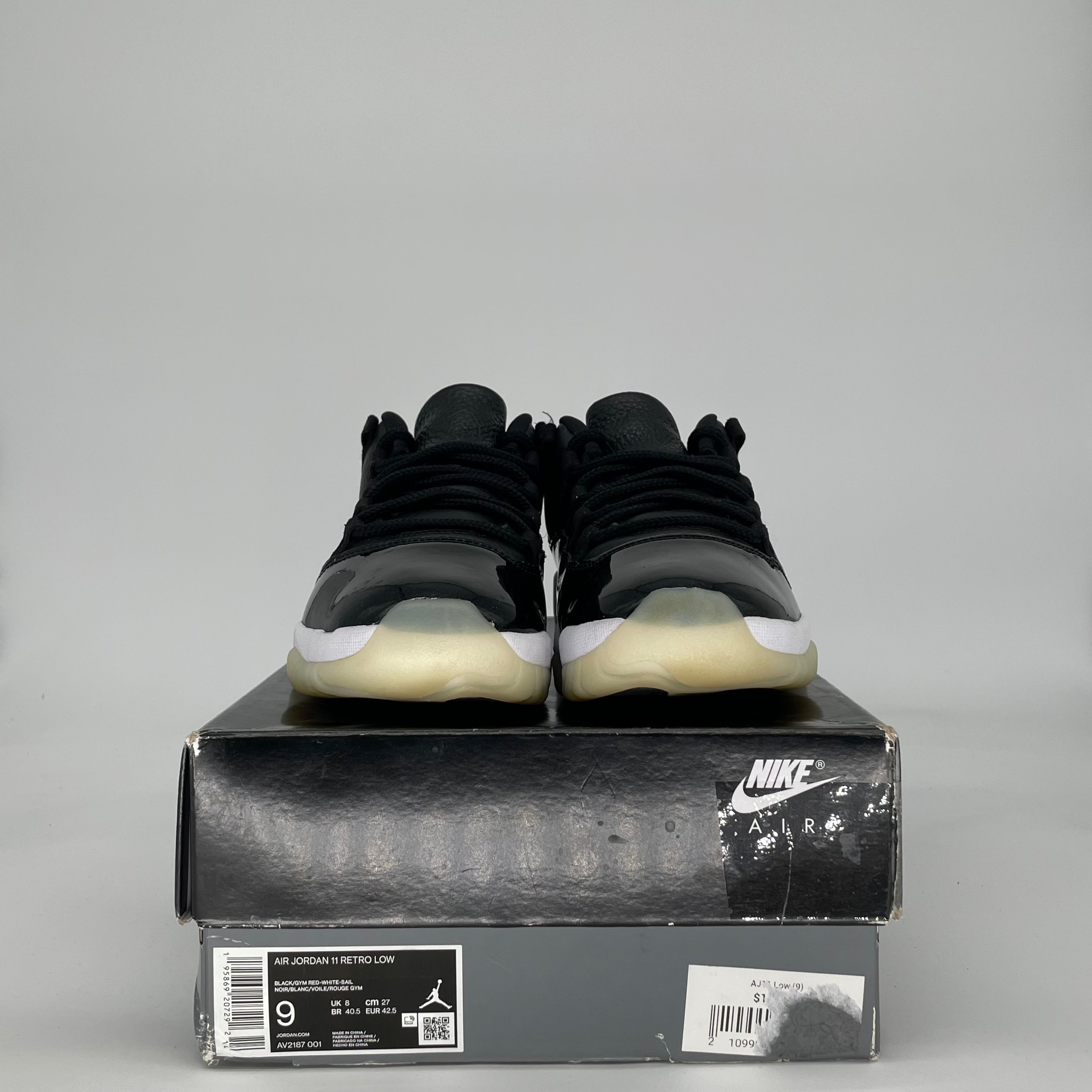 AIR JORDAN 11 LOW 72-10 AV2187-001 SIZE 9/10.5W