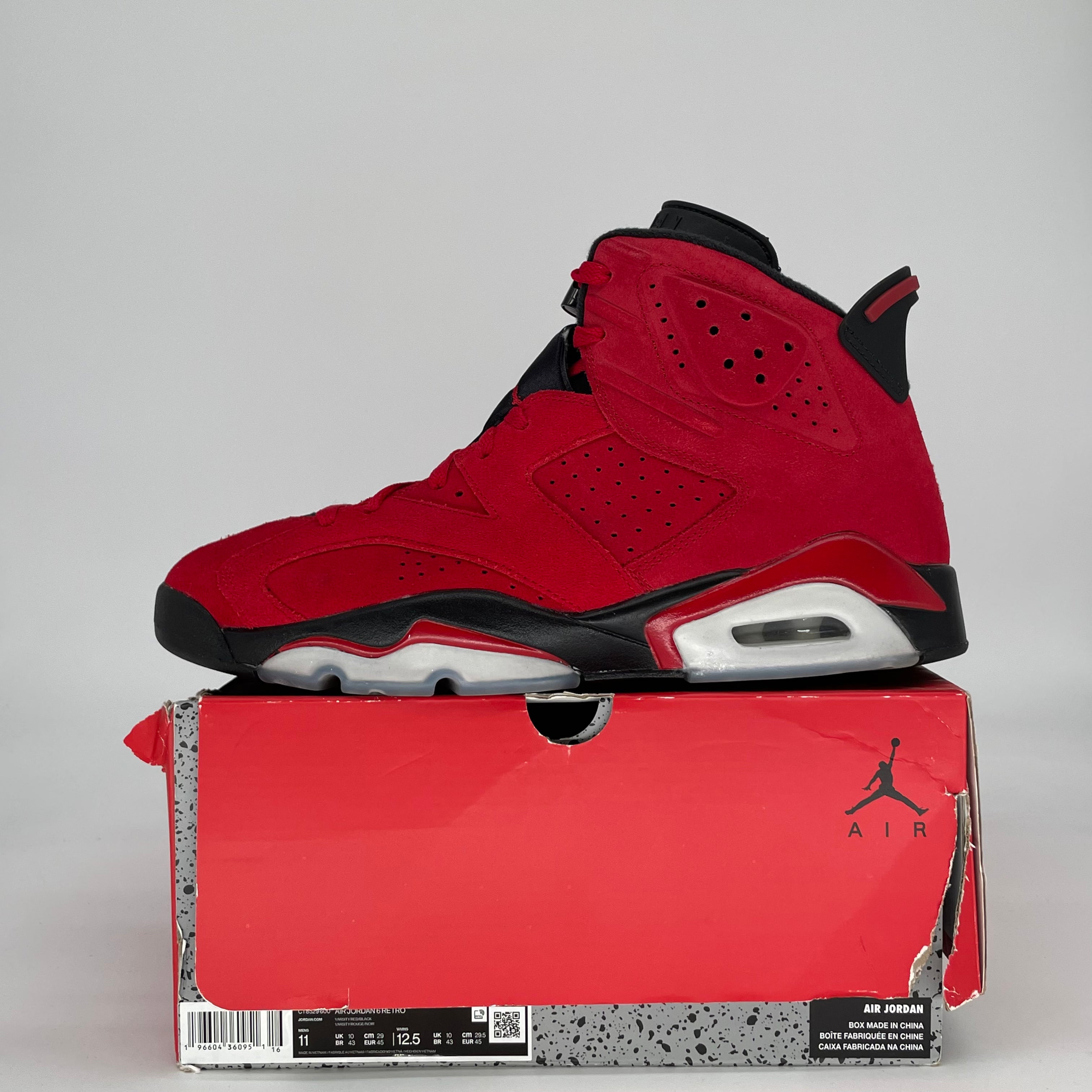 AIR JORDAN 6 TORO BRAVO CT8529-600 SIZE 11/12.5W