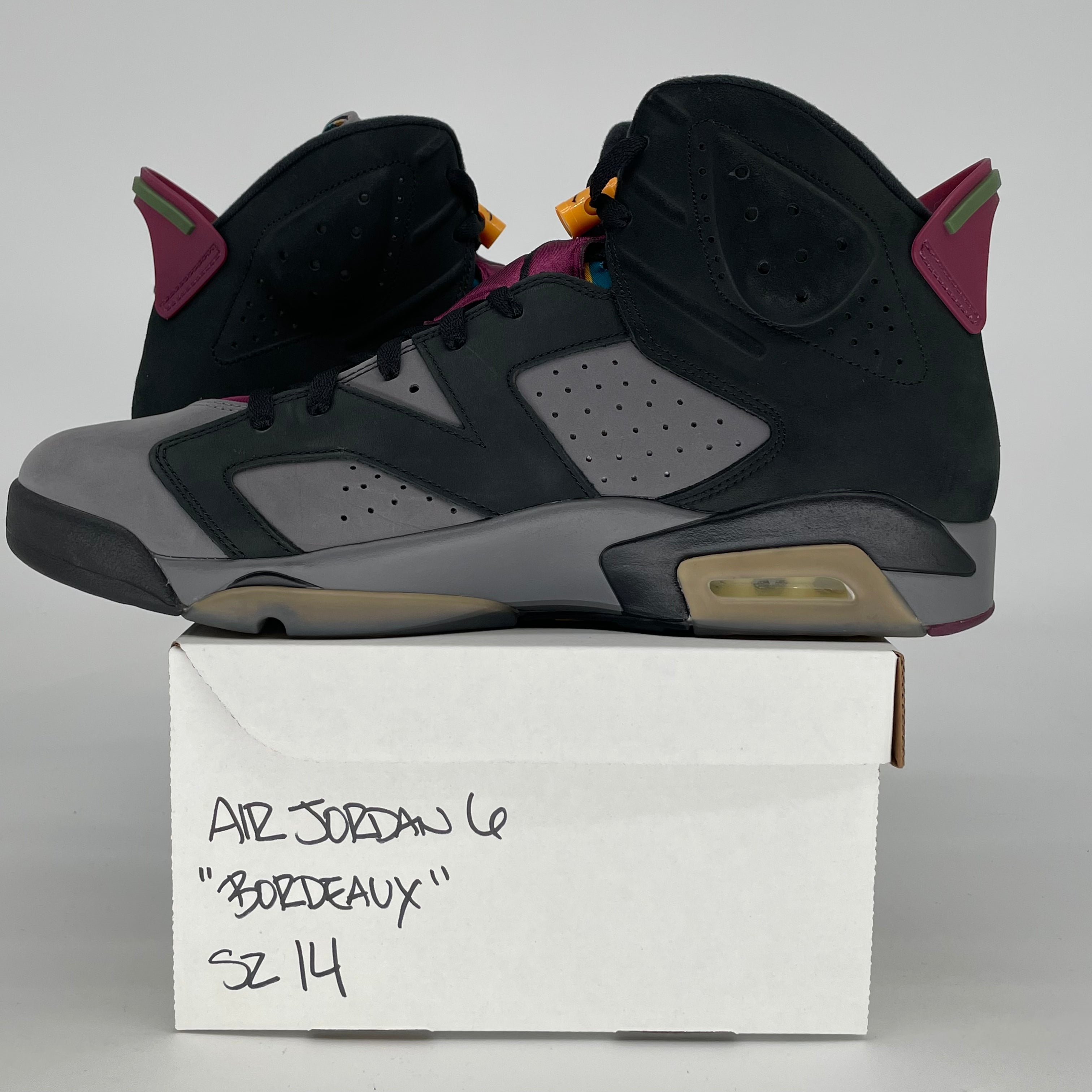 AIR JORDAN 6 BORDEAUX CT8529-063 SIZE 14/15.5W