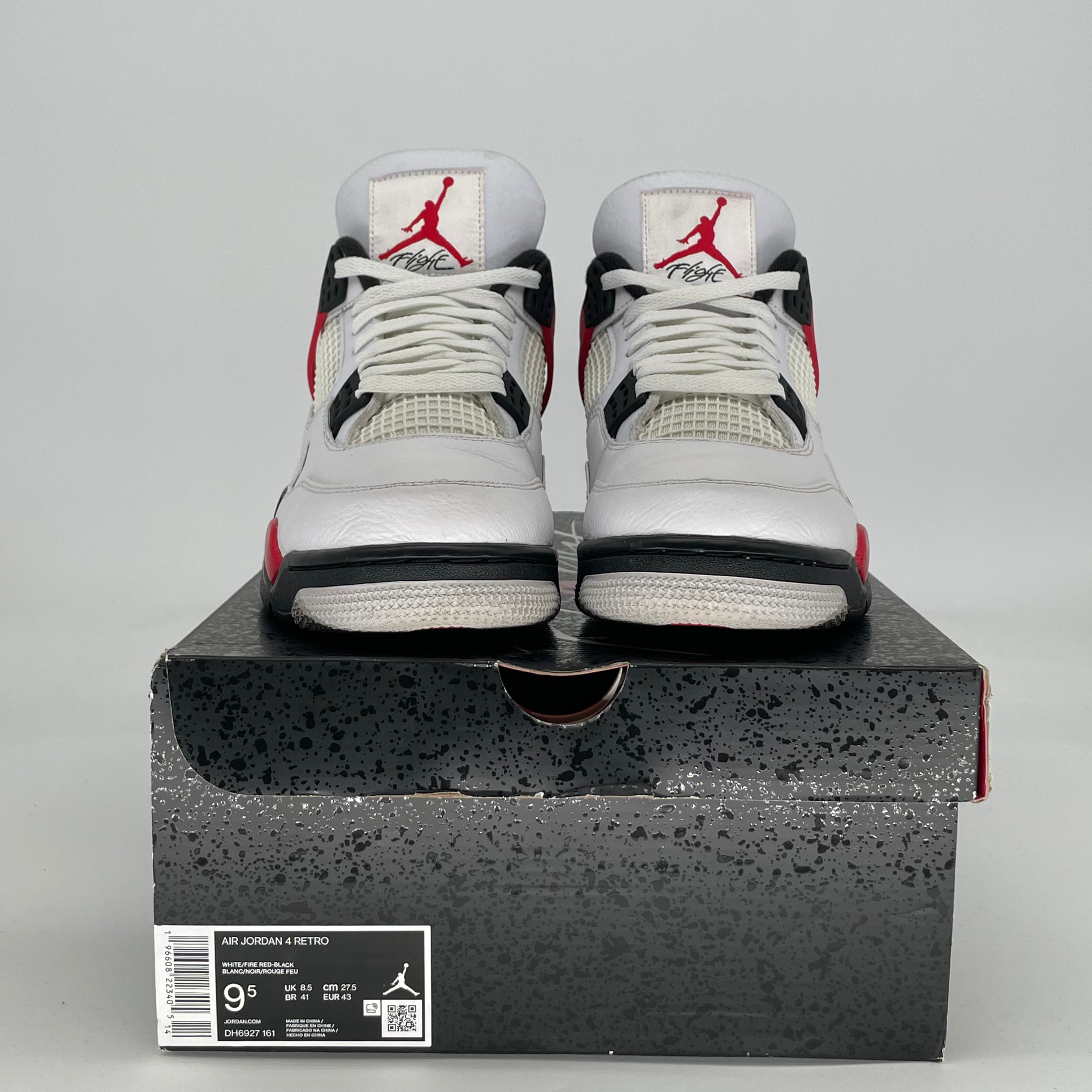 AIR JORDAN 4 RED CEMENT DH6927-161 SIZE 9.5/11W