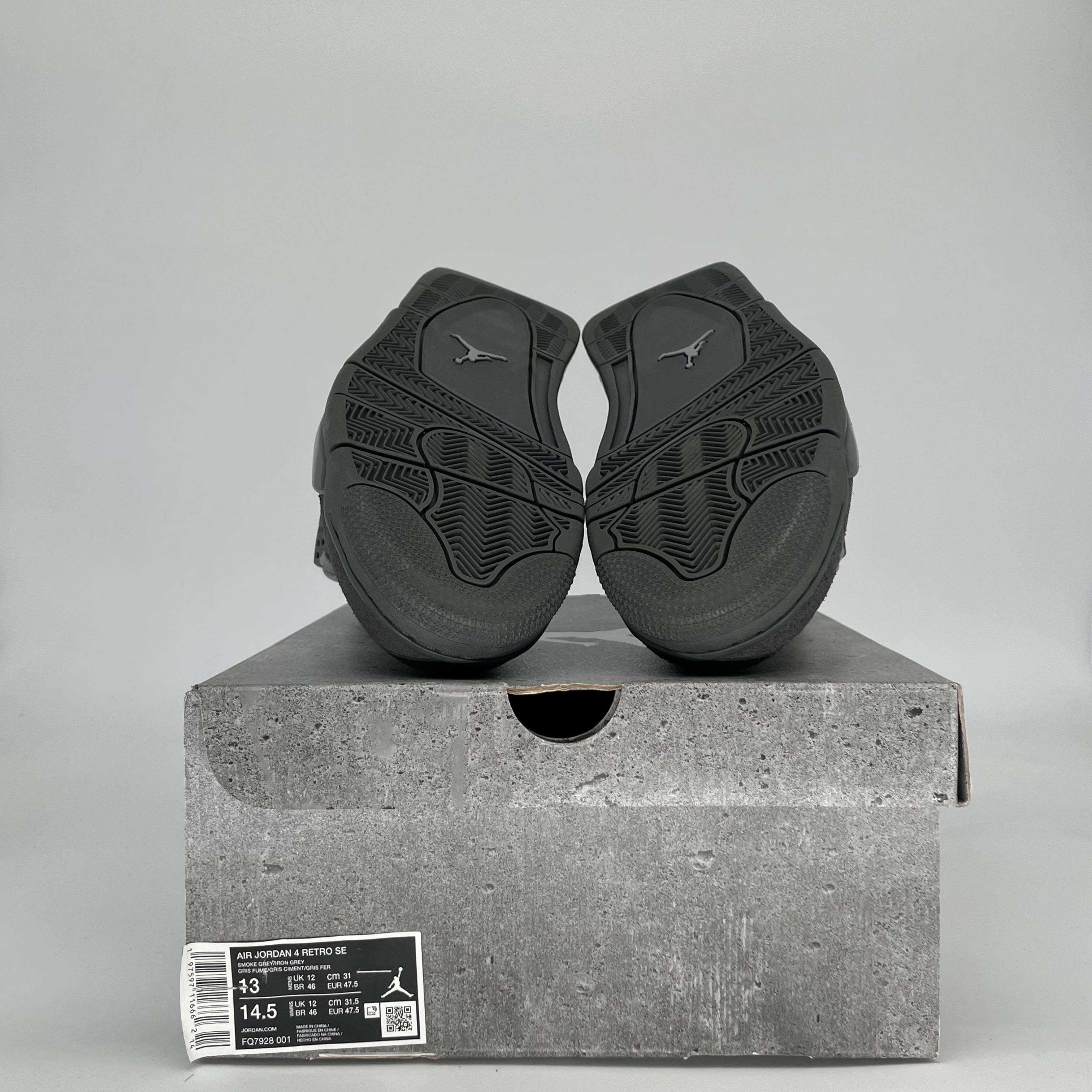 AIR JORDAN 4 WET CEMENT FQ7928-001 SIZE 13/14.5W