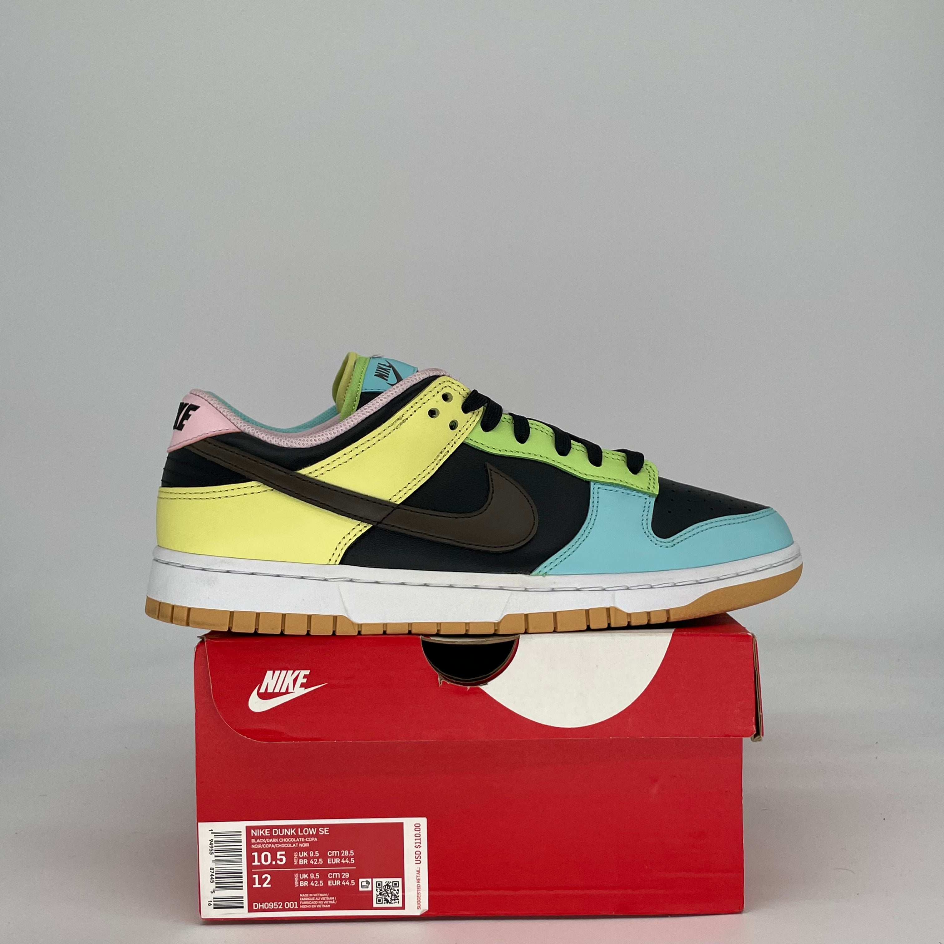 NIKE DUNK LOW FREE 99 BLACK DH0952-001 SIZE 10.5/12W