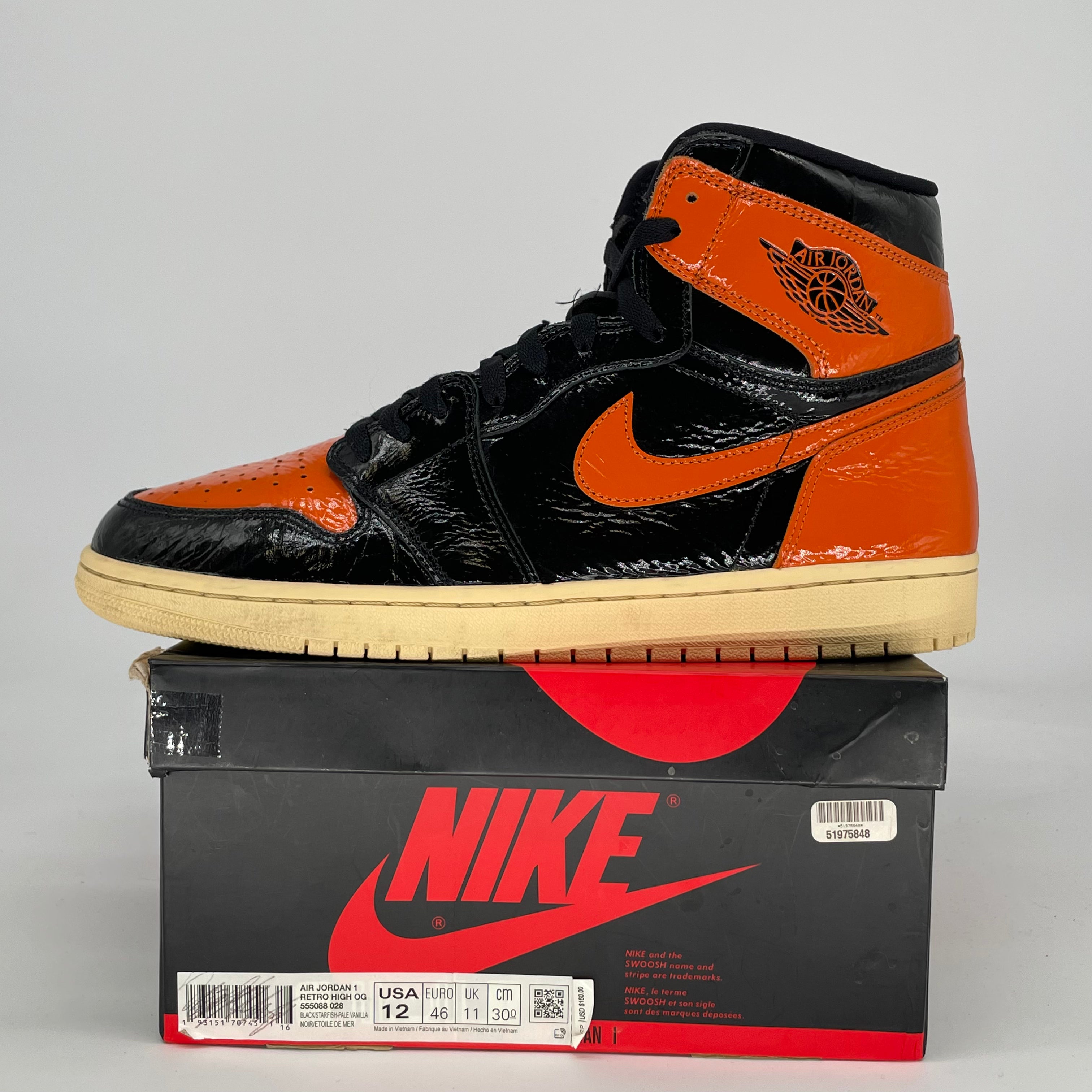 AIR JORDAN 1 SHATTERED BACKBOARD 3.0 555088-028 SIZE 12/13.5W
