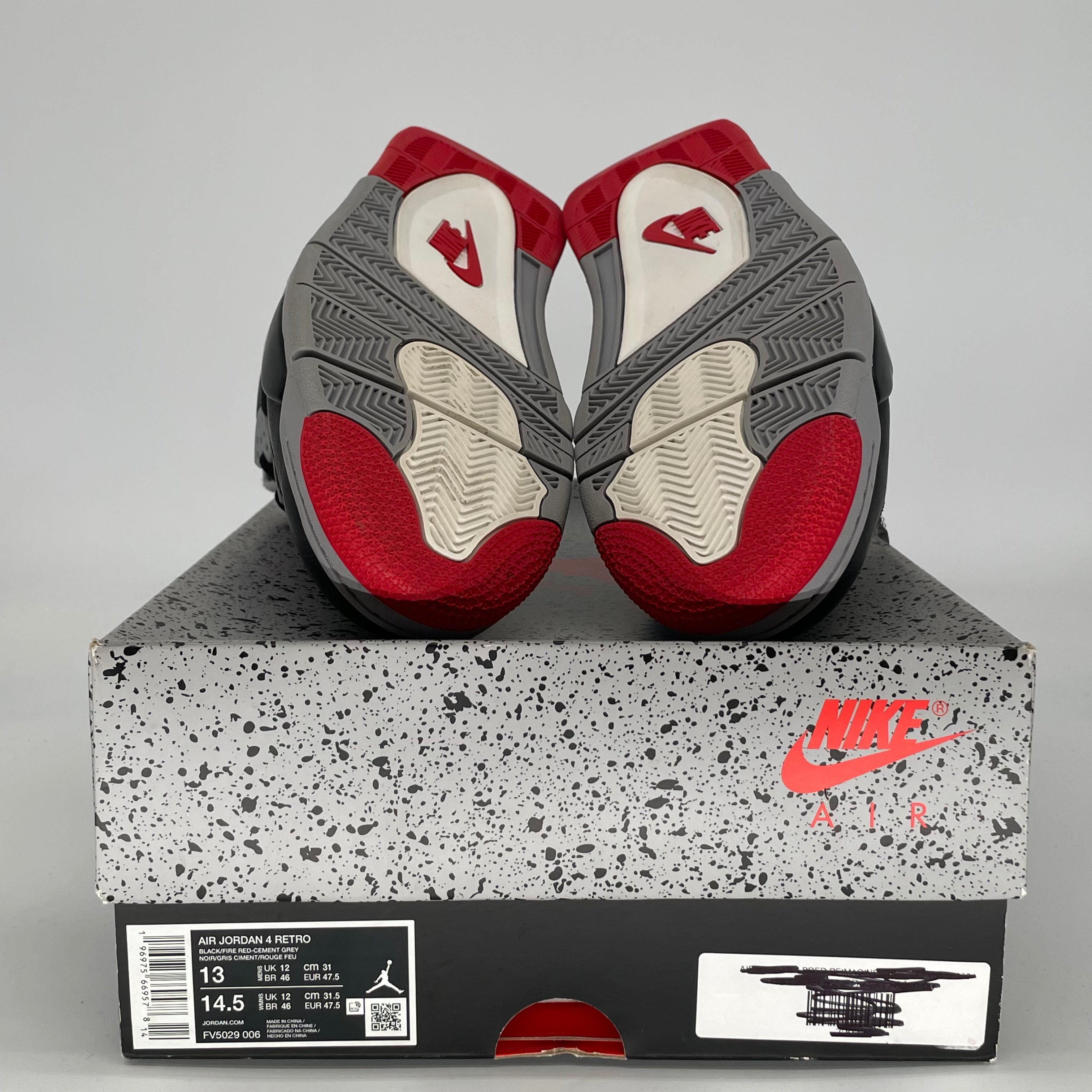 AIR JORDAN 4 BRED REIMAGINED FV5029-006 SIZE 13/14.5W