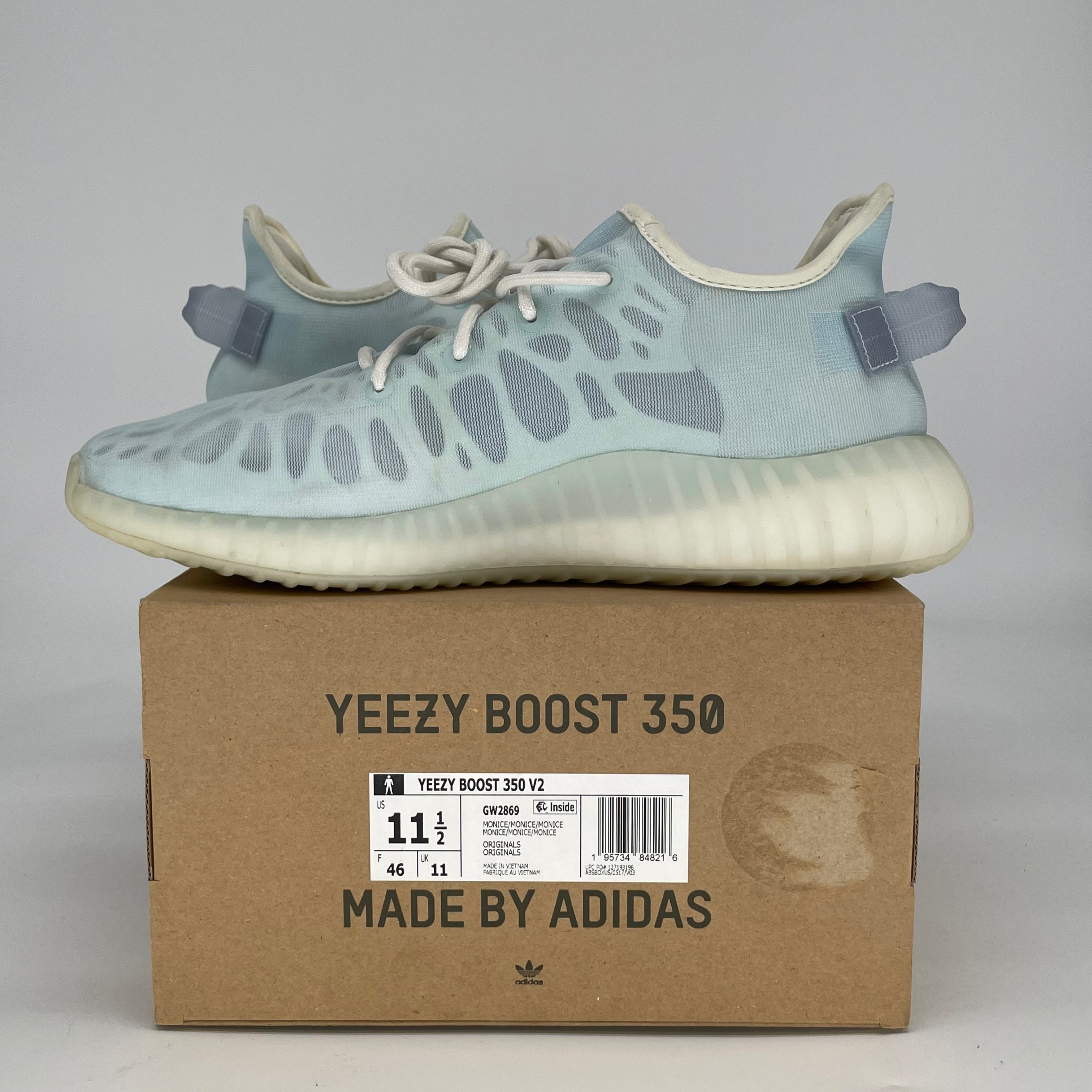 ADIDAS YEEZY 350 V2 MONO ICE GW2869 SIZE 11.5/13W