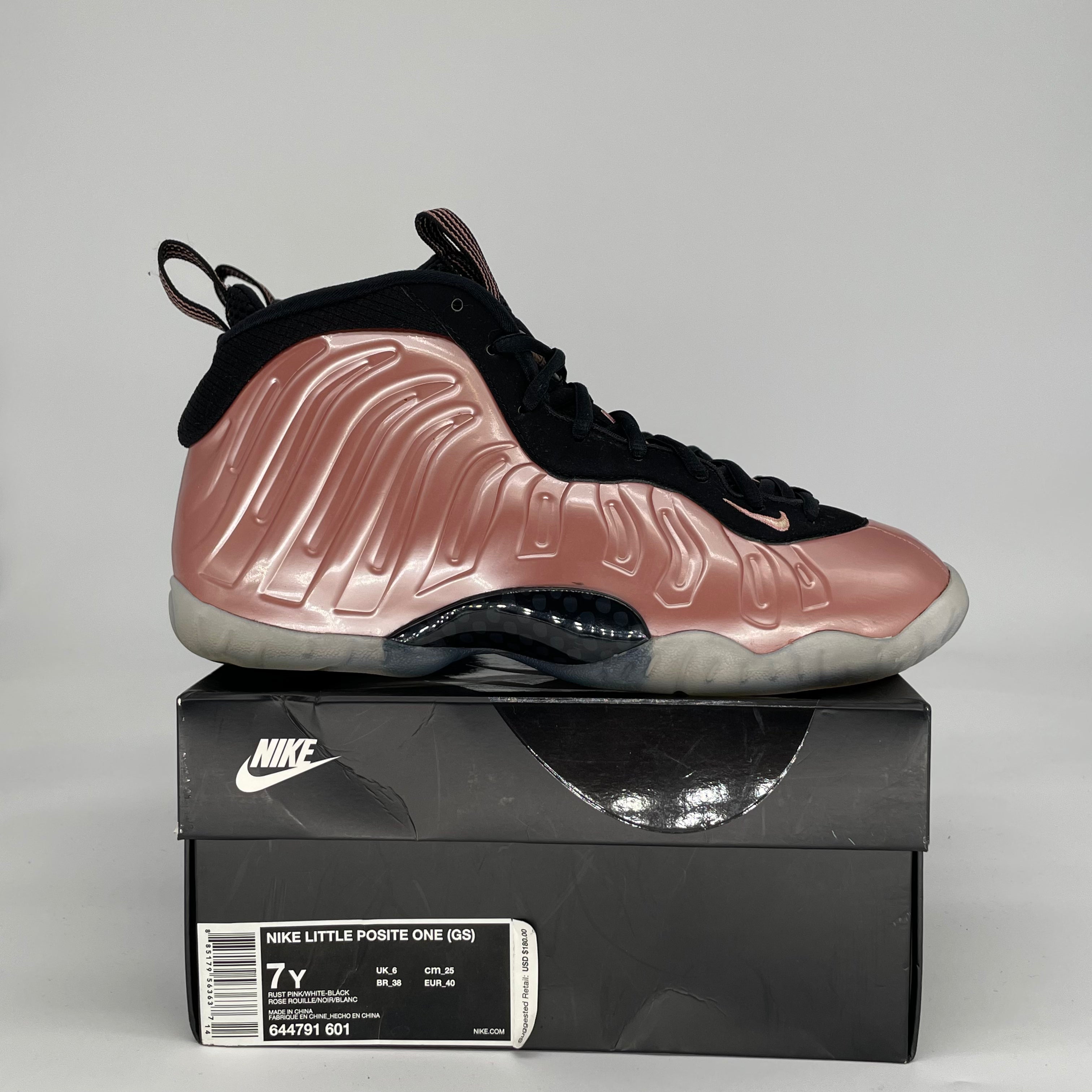 NIKE AIR FOAMPOSITE ONE RUST PINK 644791-601 SIZE 7/8.5W