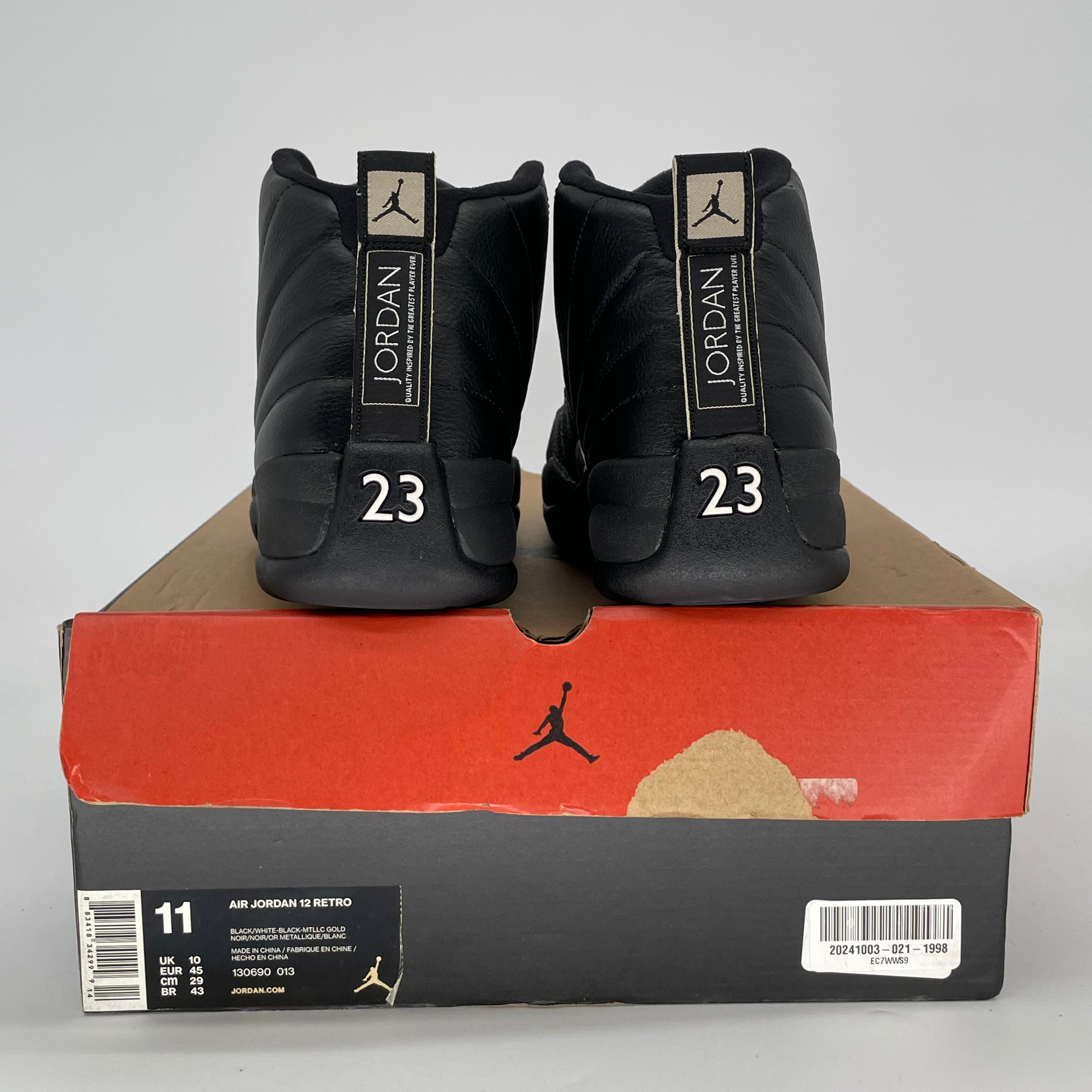 AIR JORDAN 12 THE MASTER 130690-013 SIZE 11/12.5W