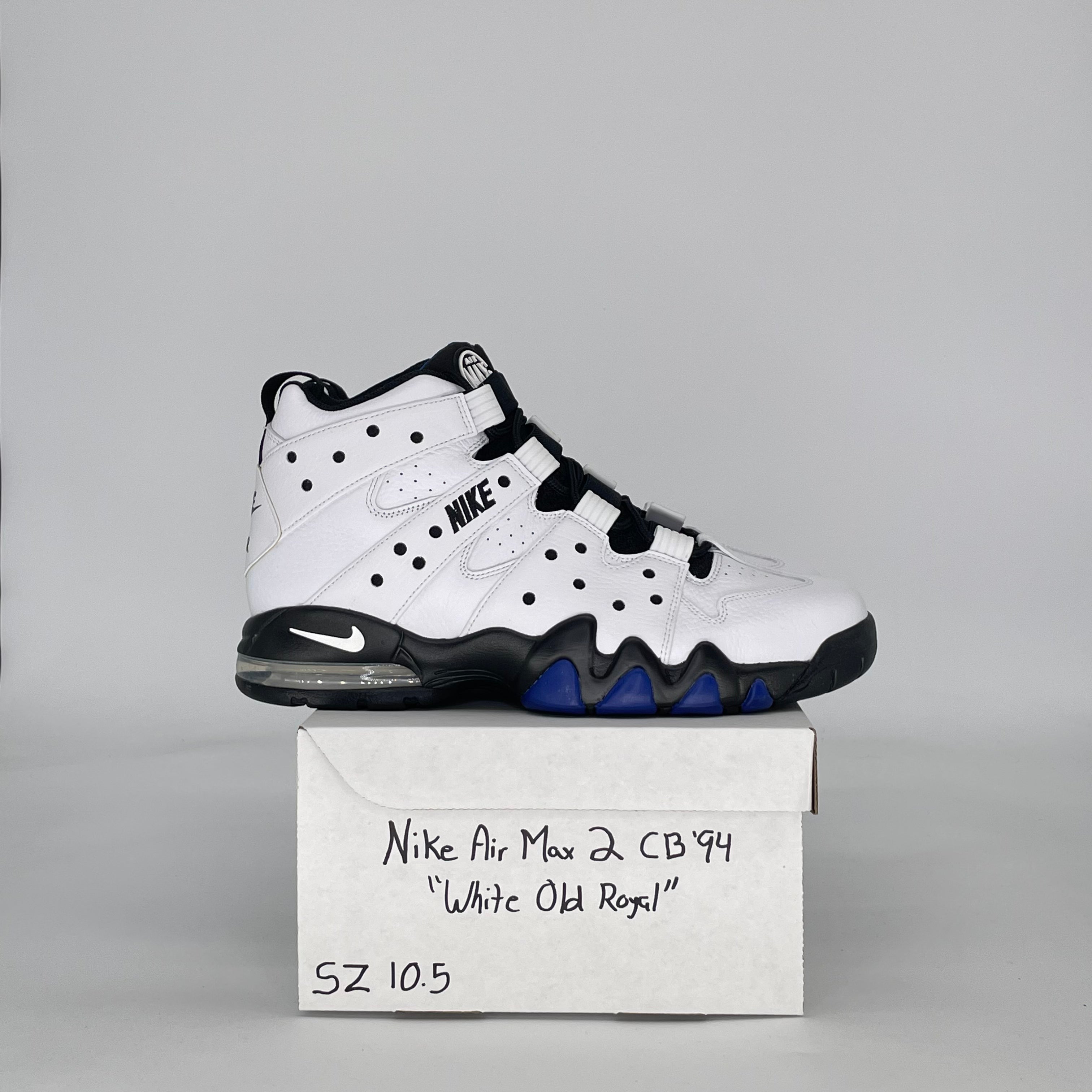NIKE AIR MAX 2 CB '94 WHITE OLD ROYAL DD8557-100 SIZE 10.5/12W
