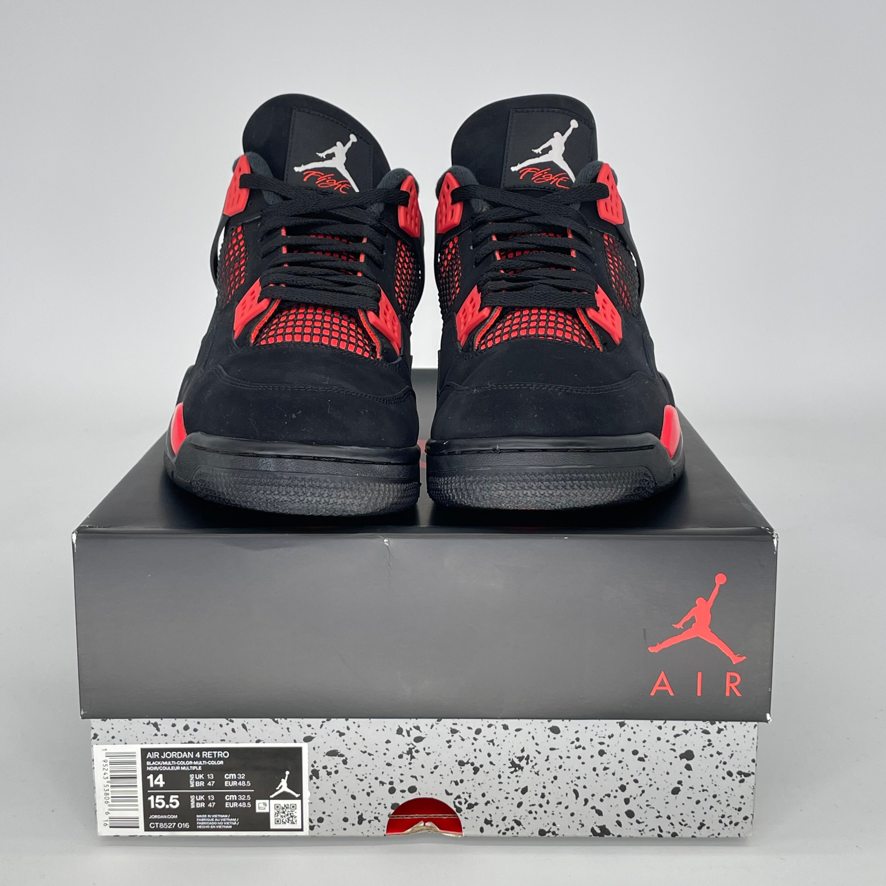 AIR JORDAN 4 RED THUNDER CT8527-016 SIZE 14/15.5W
