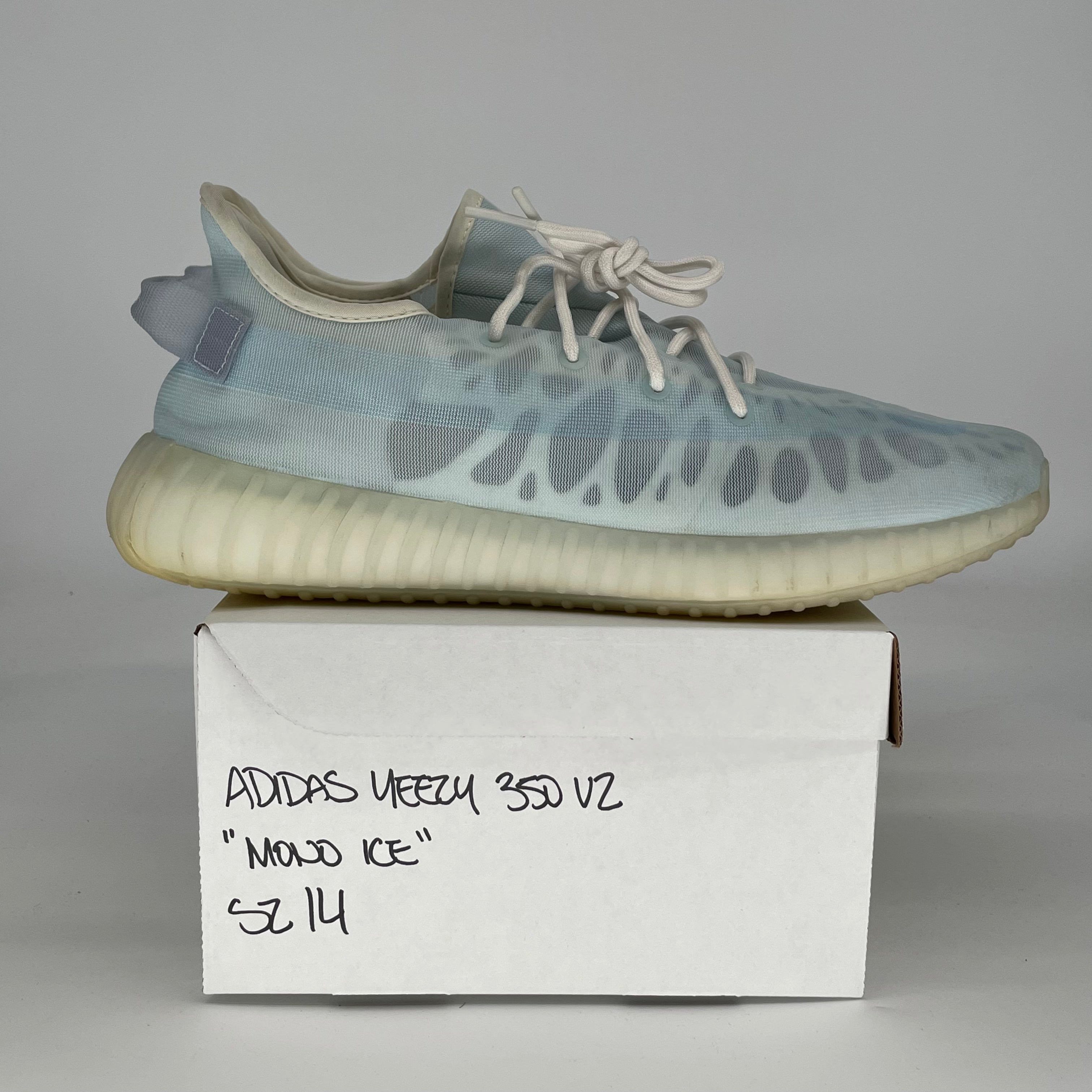 ADIDAS YEEZY 350 V2 MONO ICE GW2869 SIZE 14/15.5W