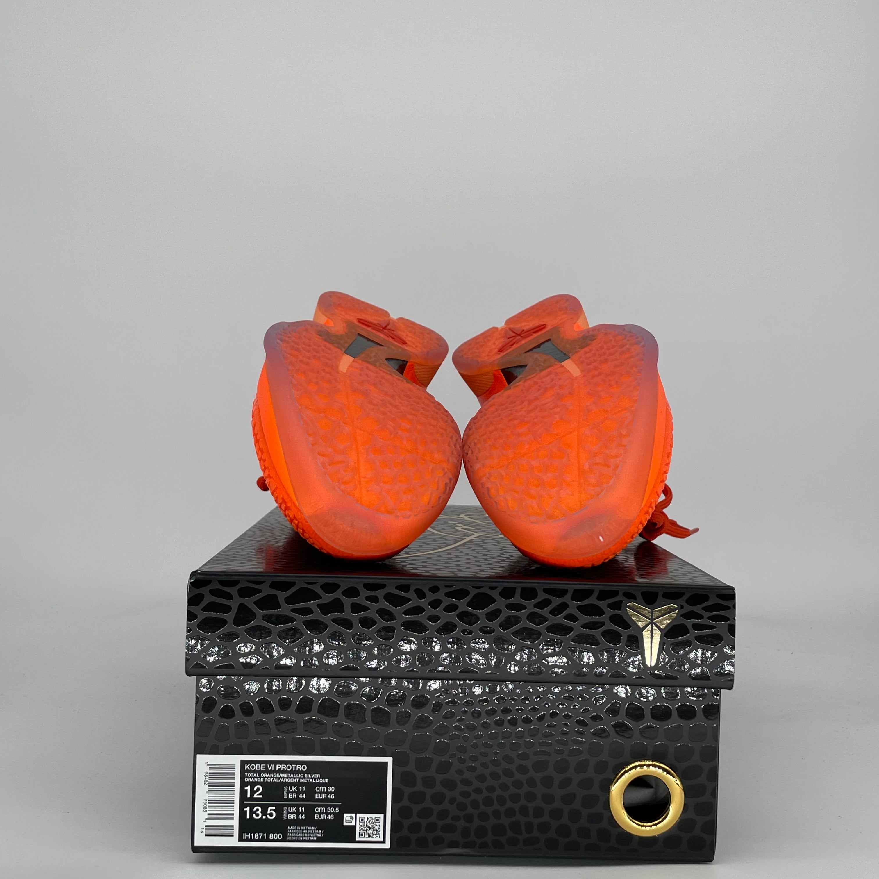 NIKE KOBE 6 PROTRO TOTAL ORANGE IH1871-800 SIZE 12/13.5W