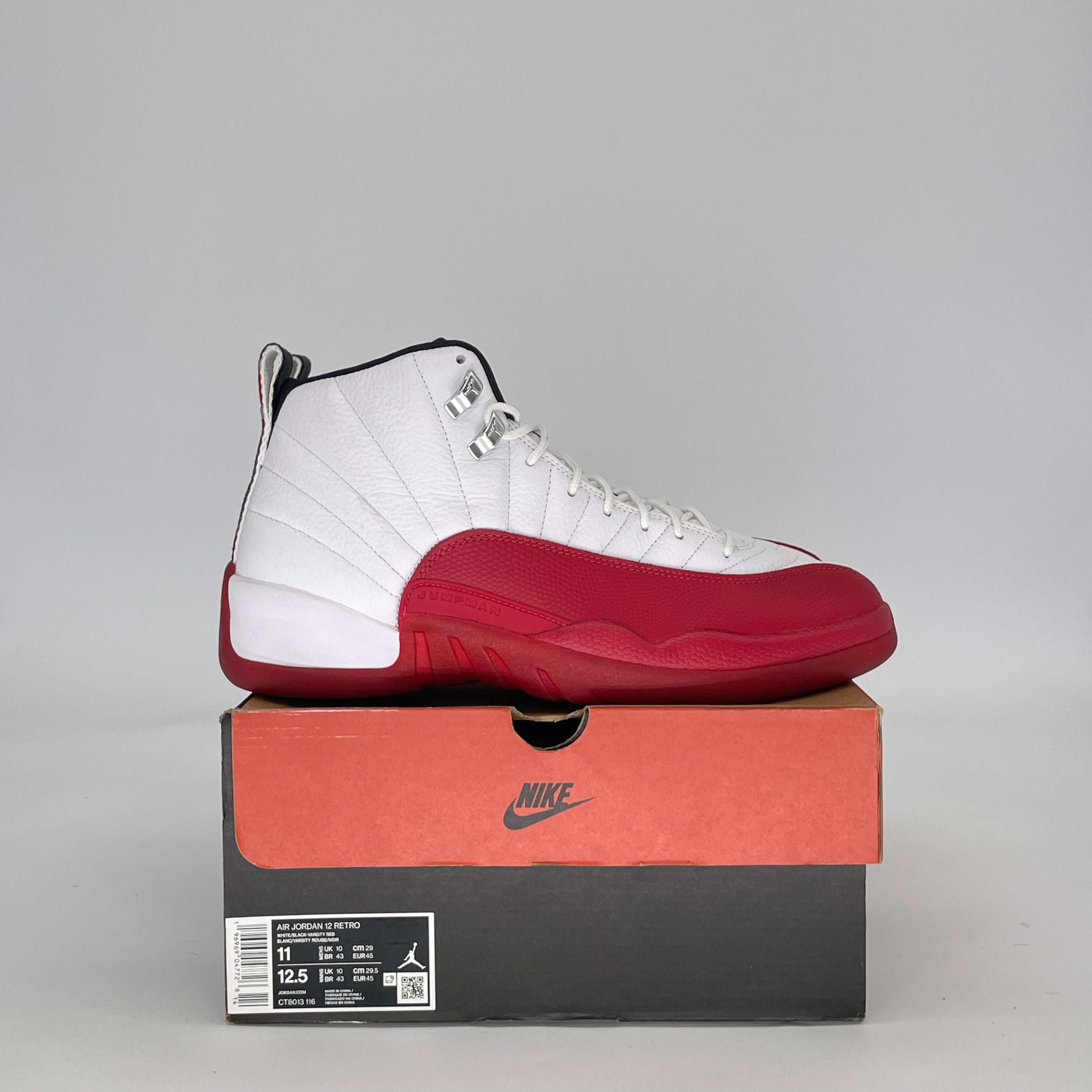 AIR JORDAN 12 CHERRY (2023) CT8013-116 SIZE 11/12.5W