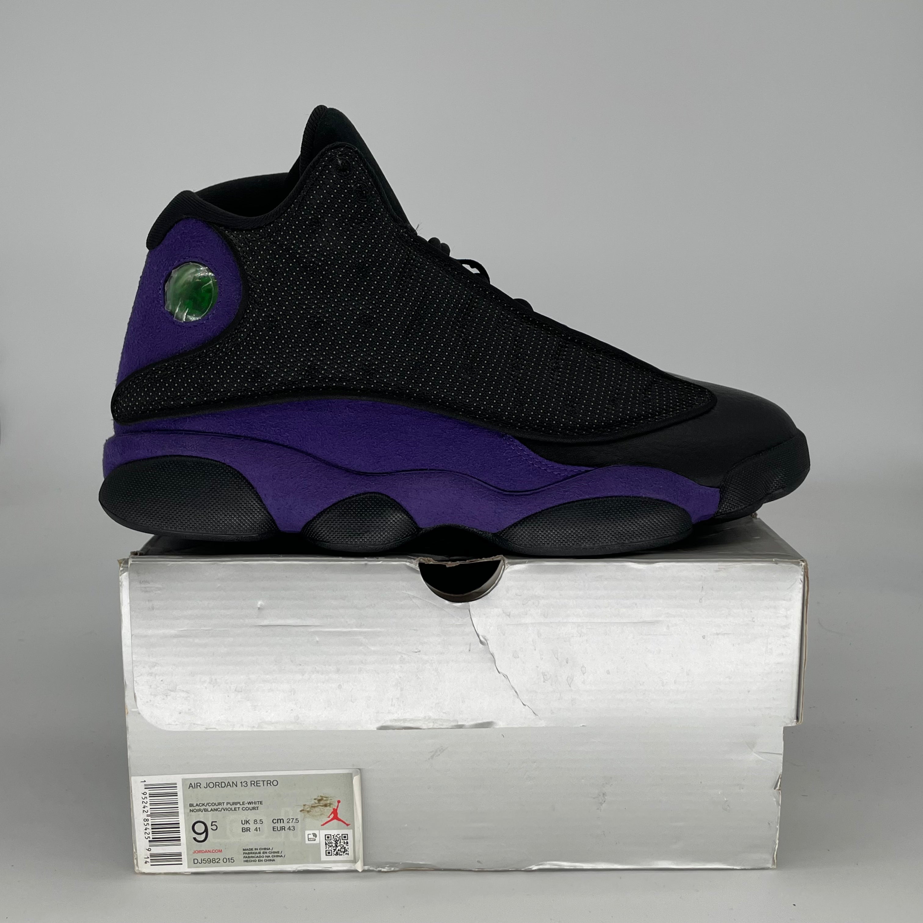 AIR JORDAN 13 COURT PURPLE DJ5982-015 SIZE 9.5/11W