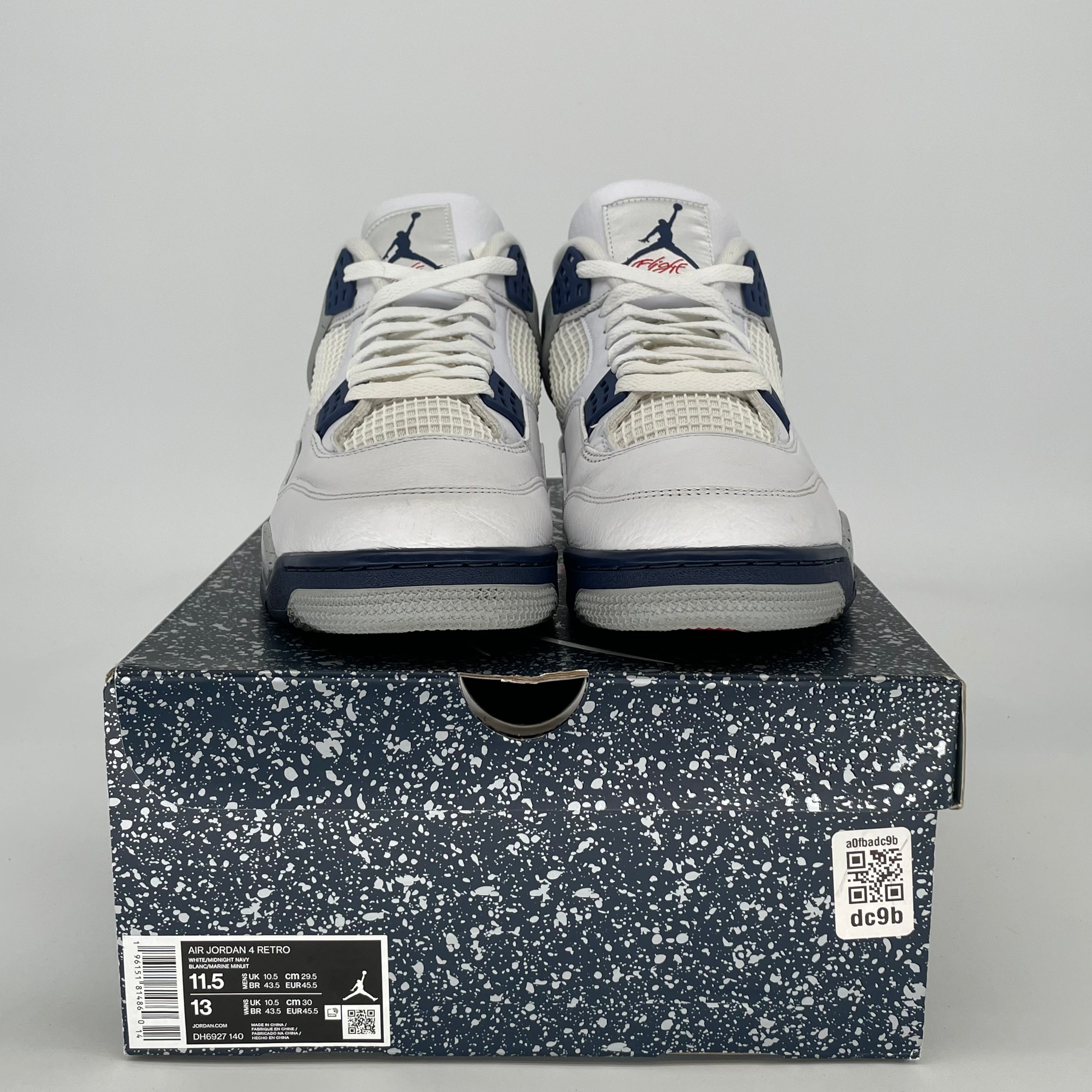 AIR JORDAN 4 MIDNIGHT NAVY DH6927-140 SIZE 11.5/13W