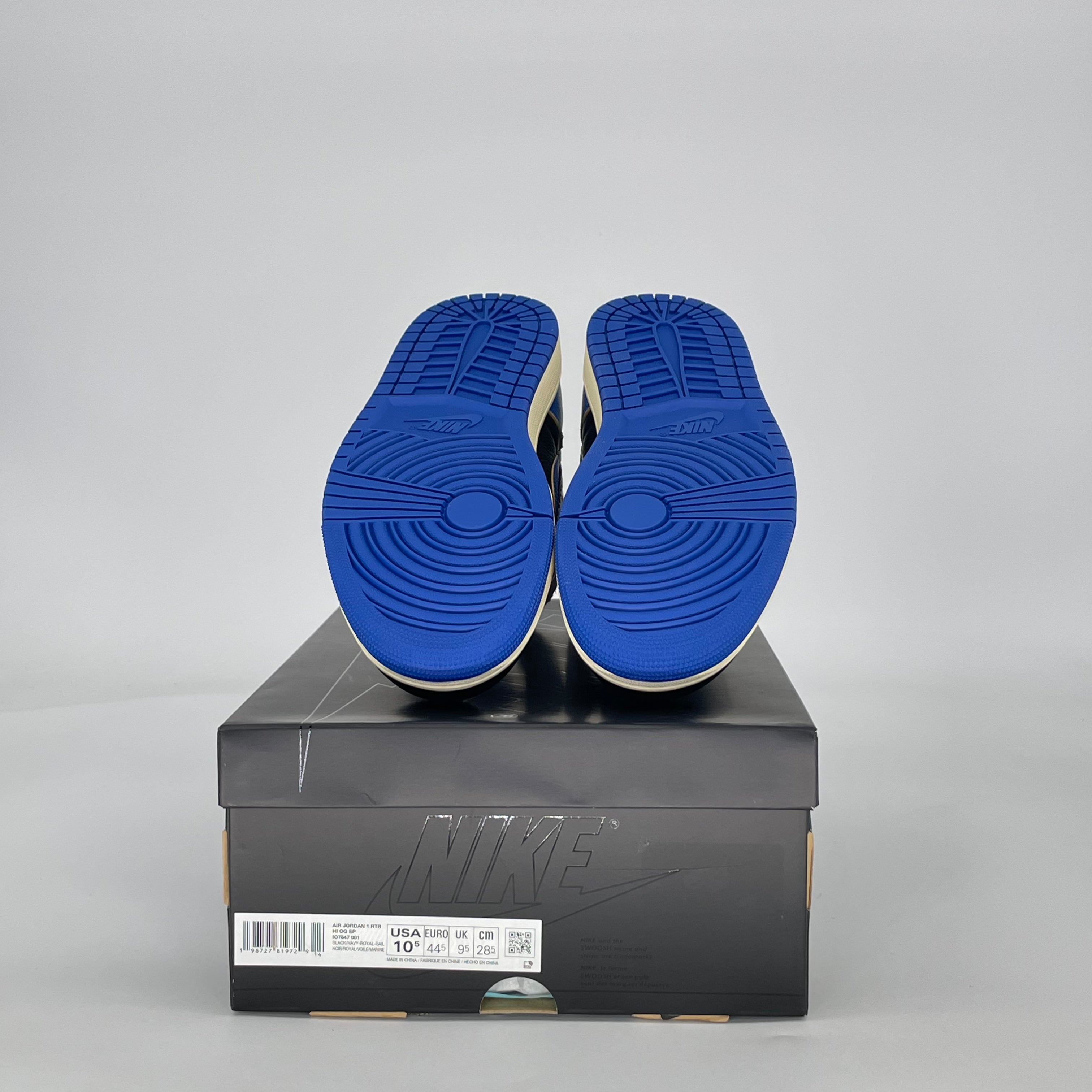 AIR JORDAN 1 HIGH FRAGMENT X UNION LA SPORT ROYAL I07847-001 SIZE 10.5/12W