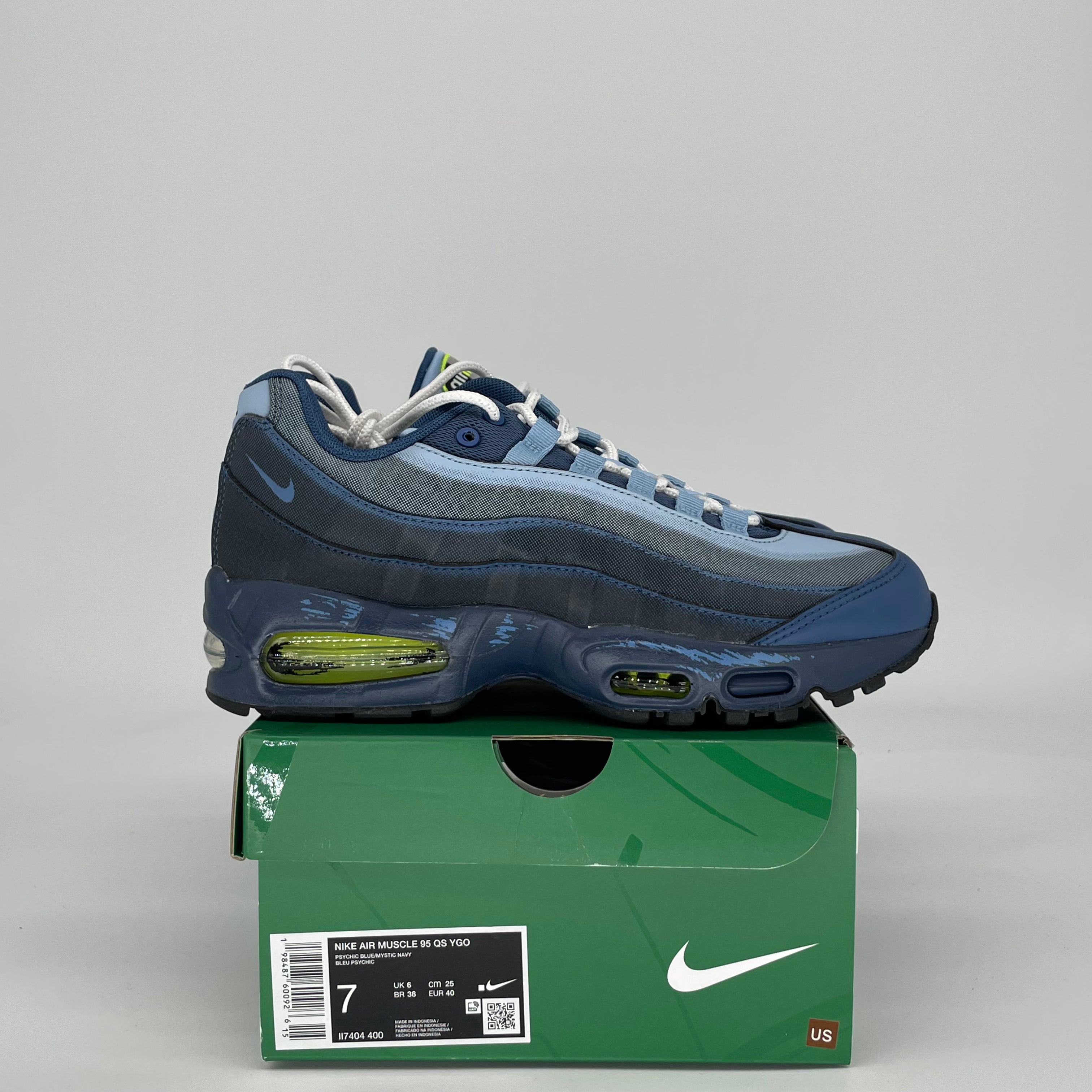 NIKE AIR MAX MUSCLE 95 YU-GI-OH! JOEY WITH PROMO CARD II7404-400 SIZE 7/8.5W