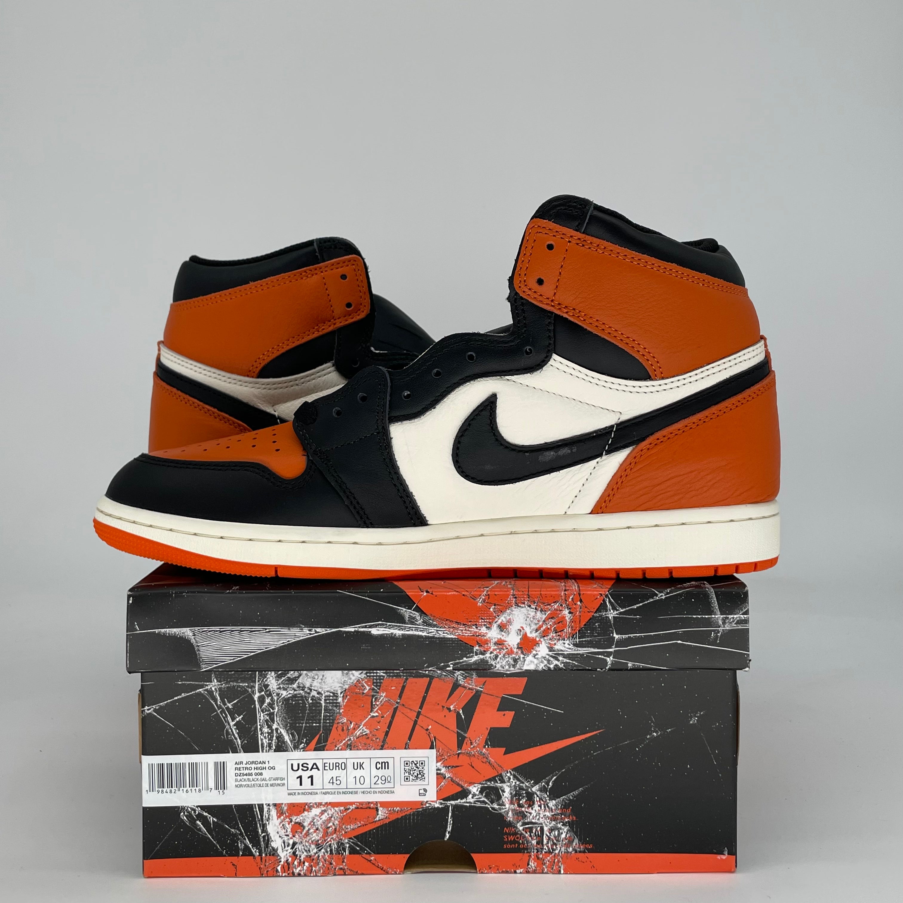 AIR JORDAN 1 SHATTERED BACKBOARD 2025 DZ5485-008 SIZE 11/12.5W