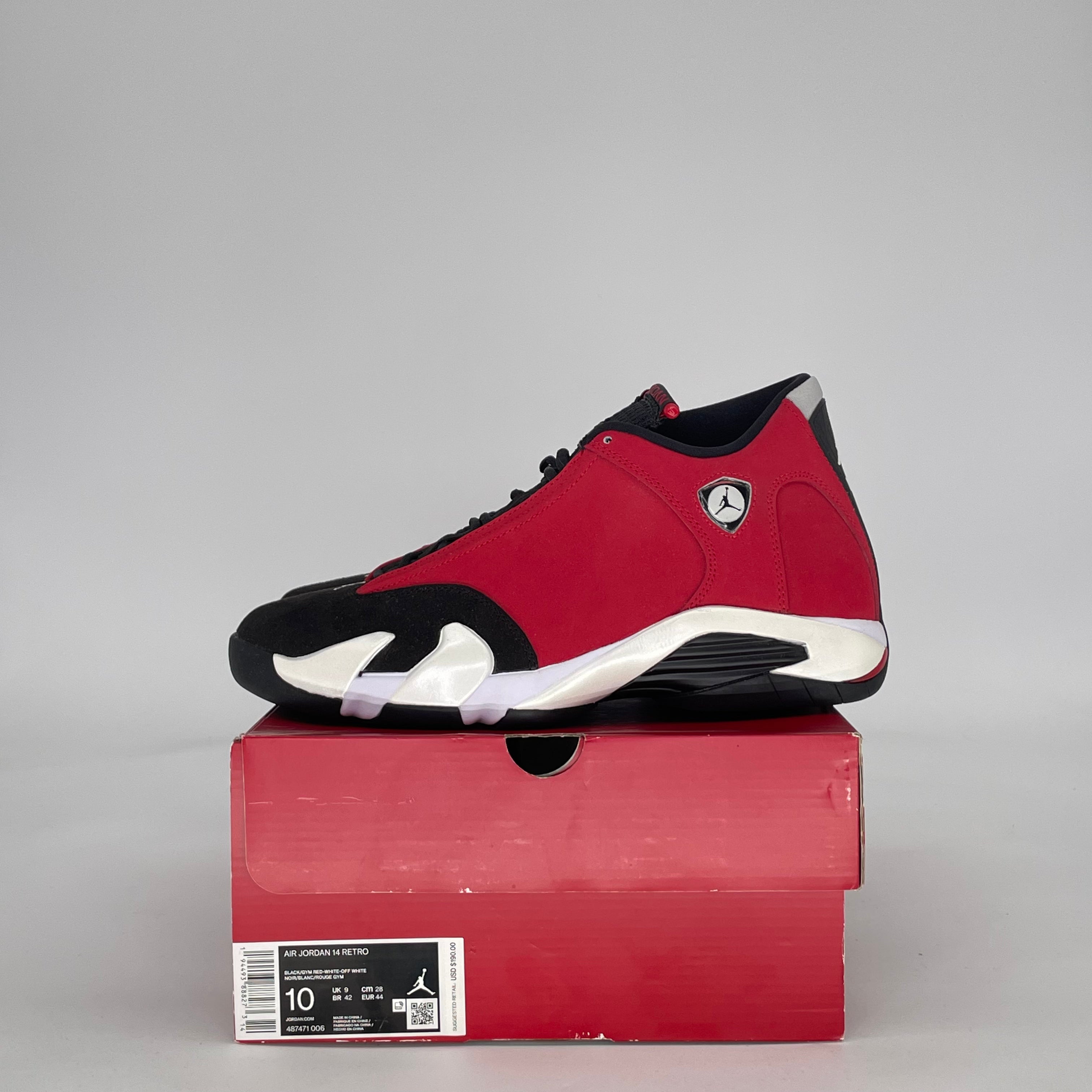 AIR JORDAN 14 GYM RED TORO 487471-006 SIZE 10/11.5W