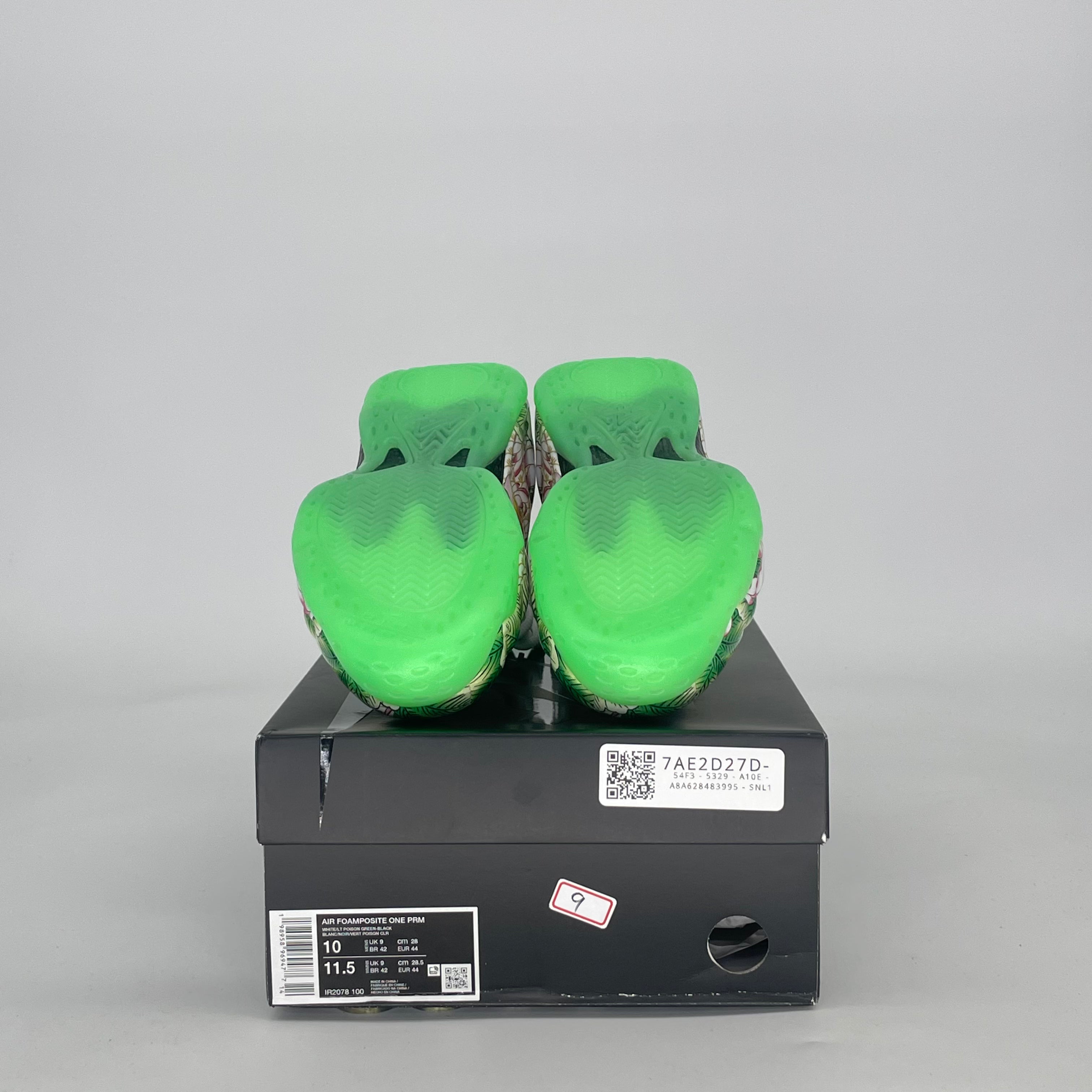 NIKE AIR FOAMPOSITE ONE TIANJIN 2.0 IR2078-100 SIZE 10/11.5W