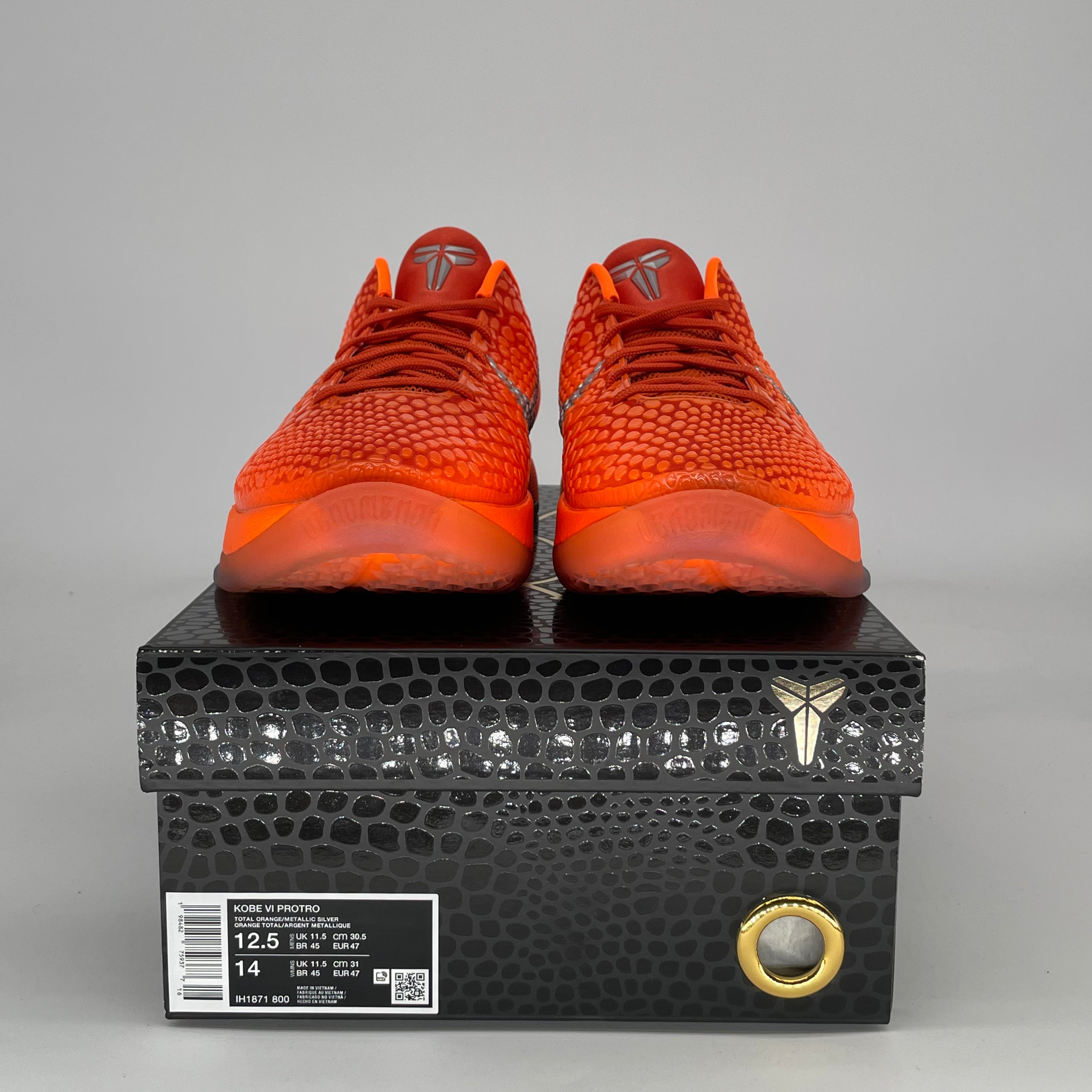 NIKE KOBE 6 PROTRO TOTAL ORANGE IH1871-800 SIZE 12.5/14W