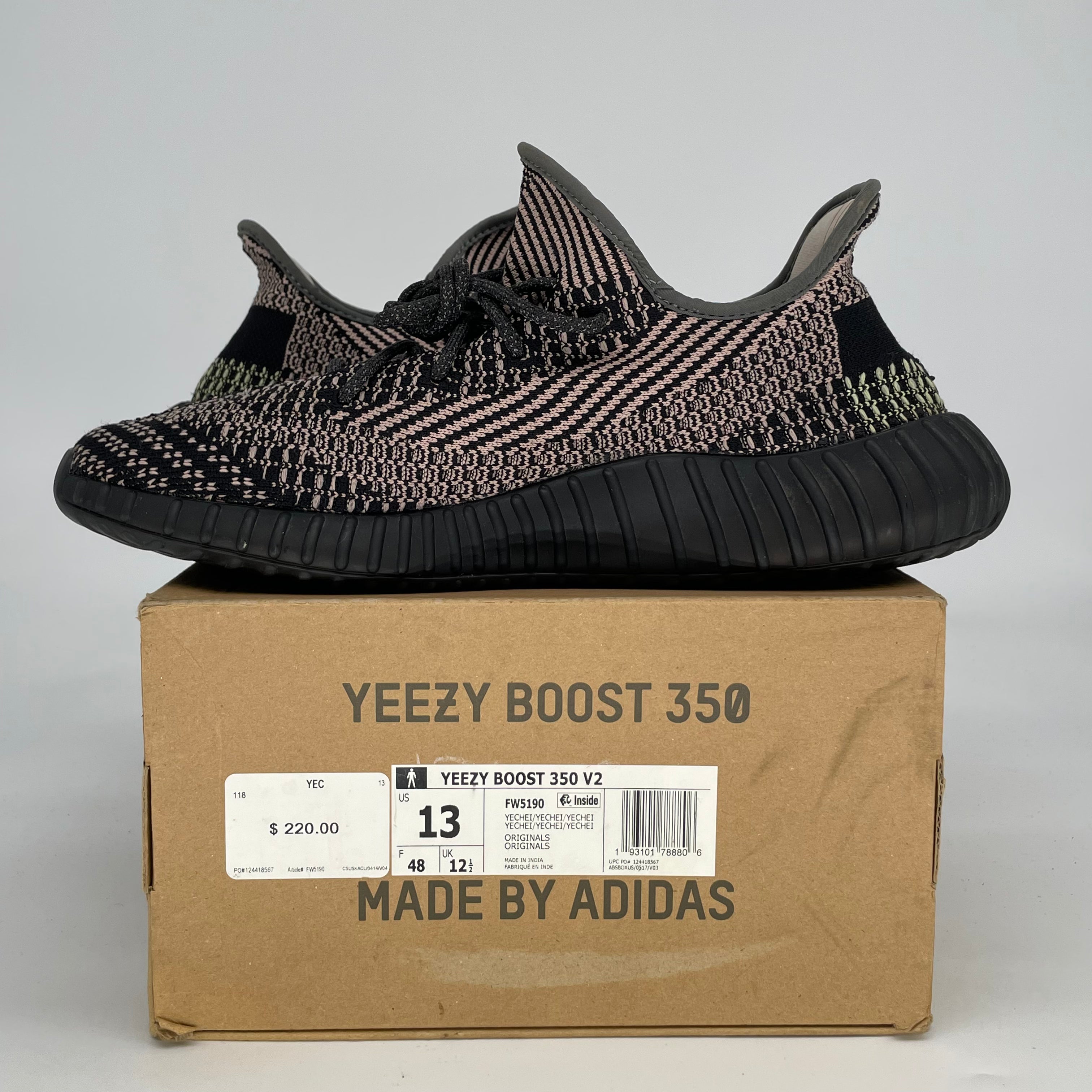 ADIDAS YEEZY 350 V2 YECHEIL FW5190 SIZE 13/14.5W