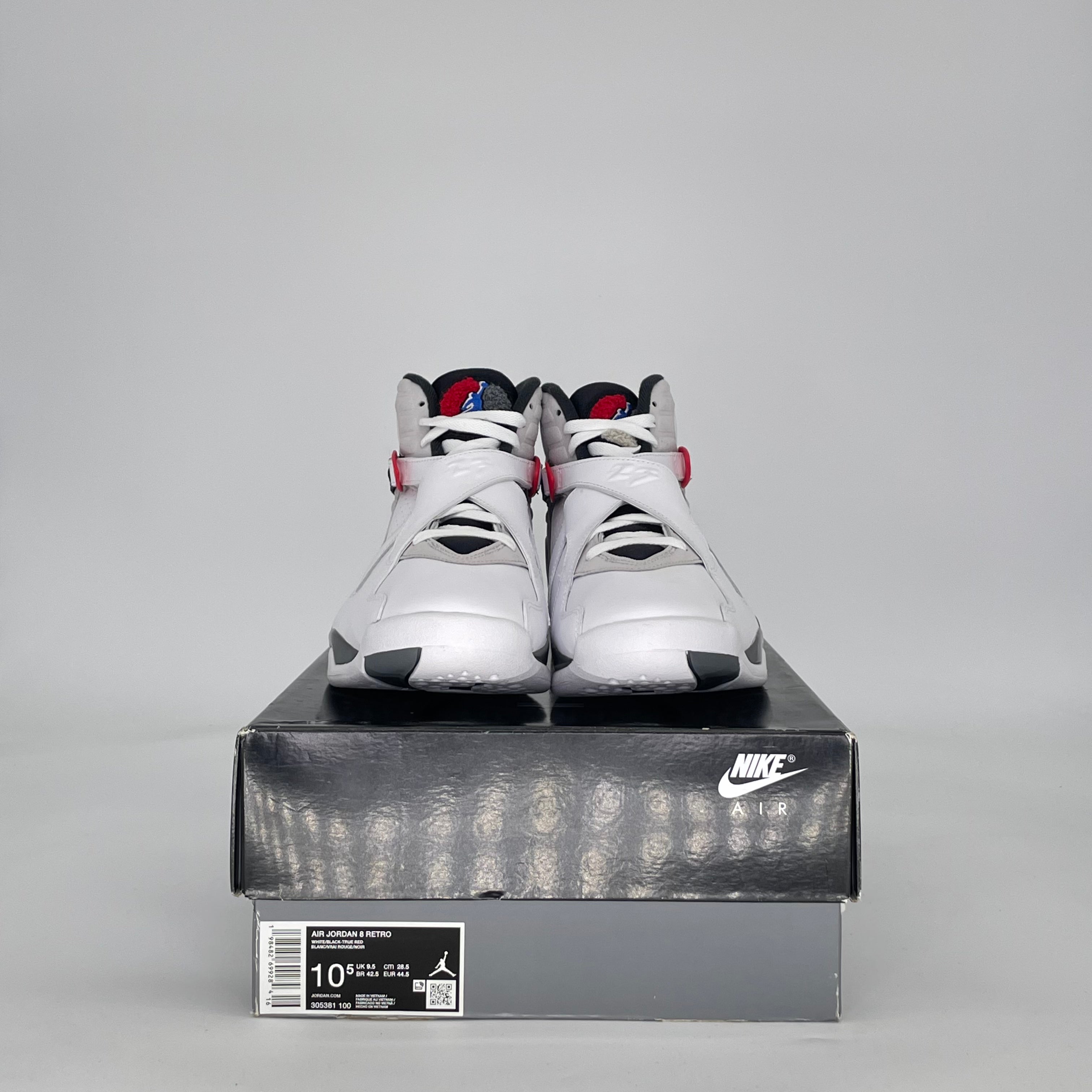AIR JORDAN 8 WHITE TRUE RED (2025) 305381-100 SIZE 10.5/12W