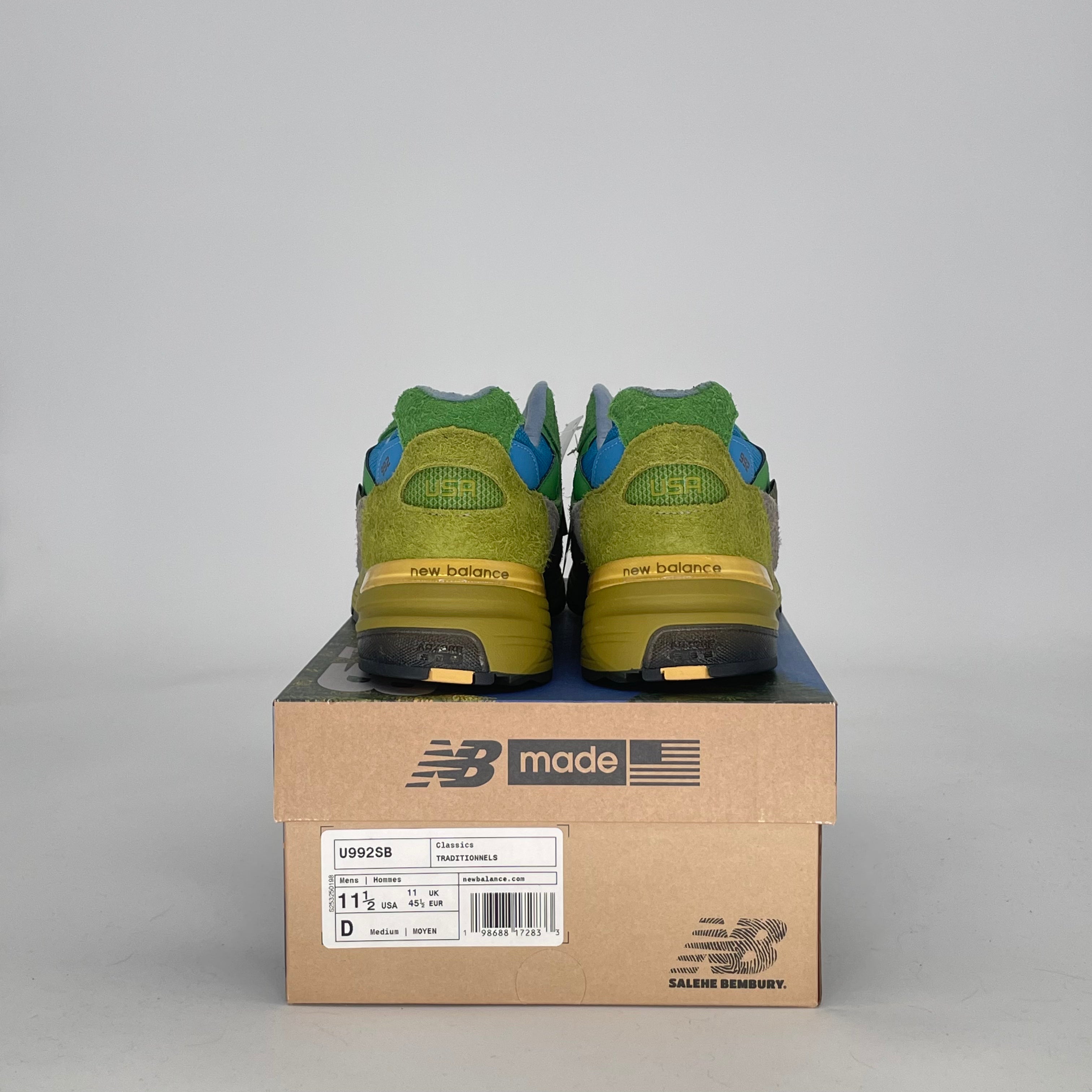 NEW BALANCE 992 MIUSA SALEHE BEMBURY CALM BE THE CRATER U992SB SIZE 11.5/13W