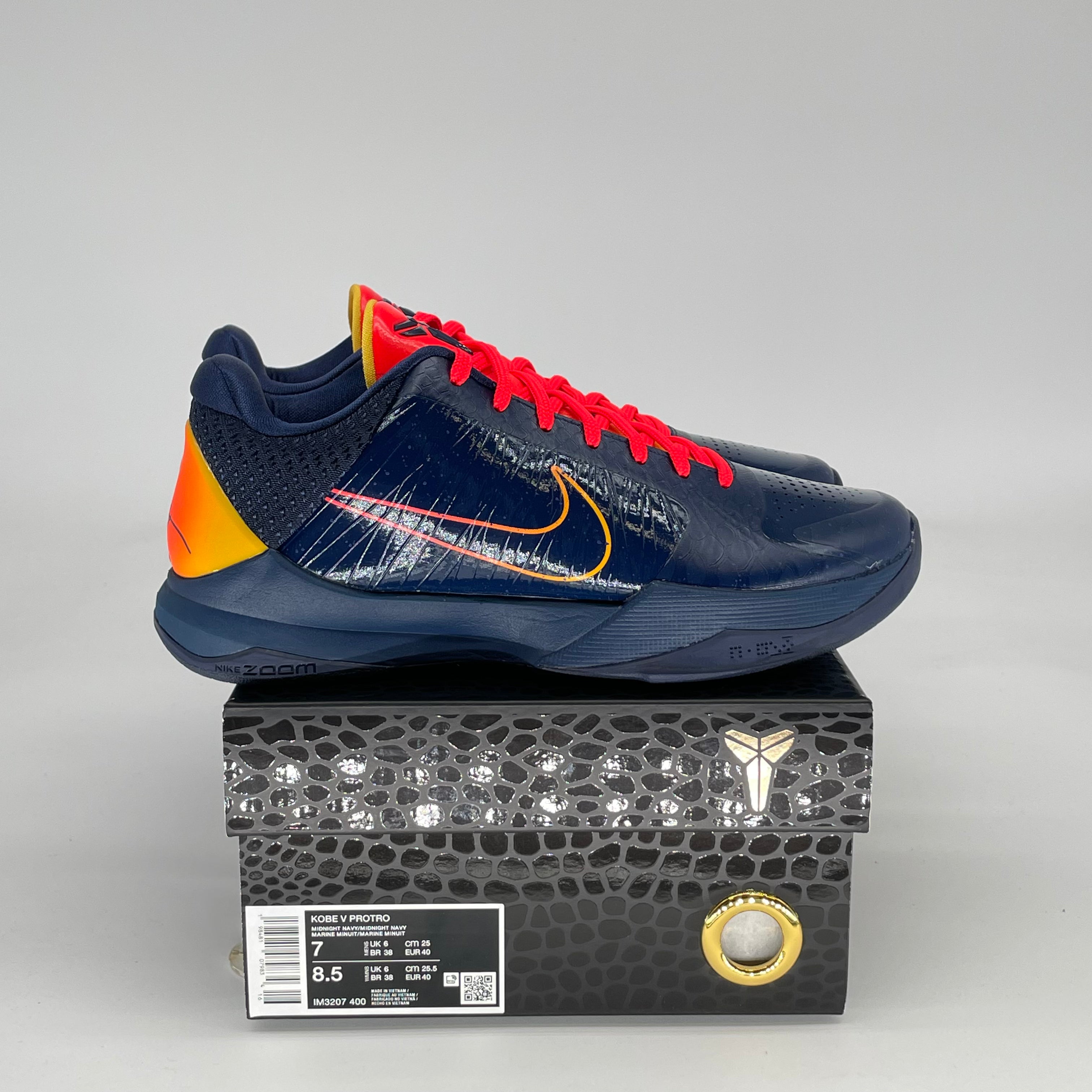 NIKE KOBE 5 PROTRO CAITLIN CLARK INDIANA FEVER IM3207-400 SIZE 7/8.5W