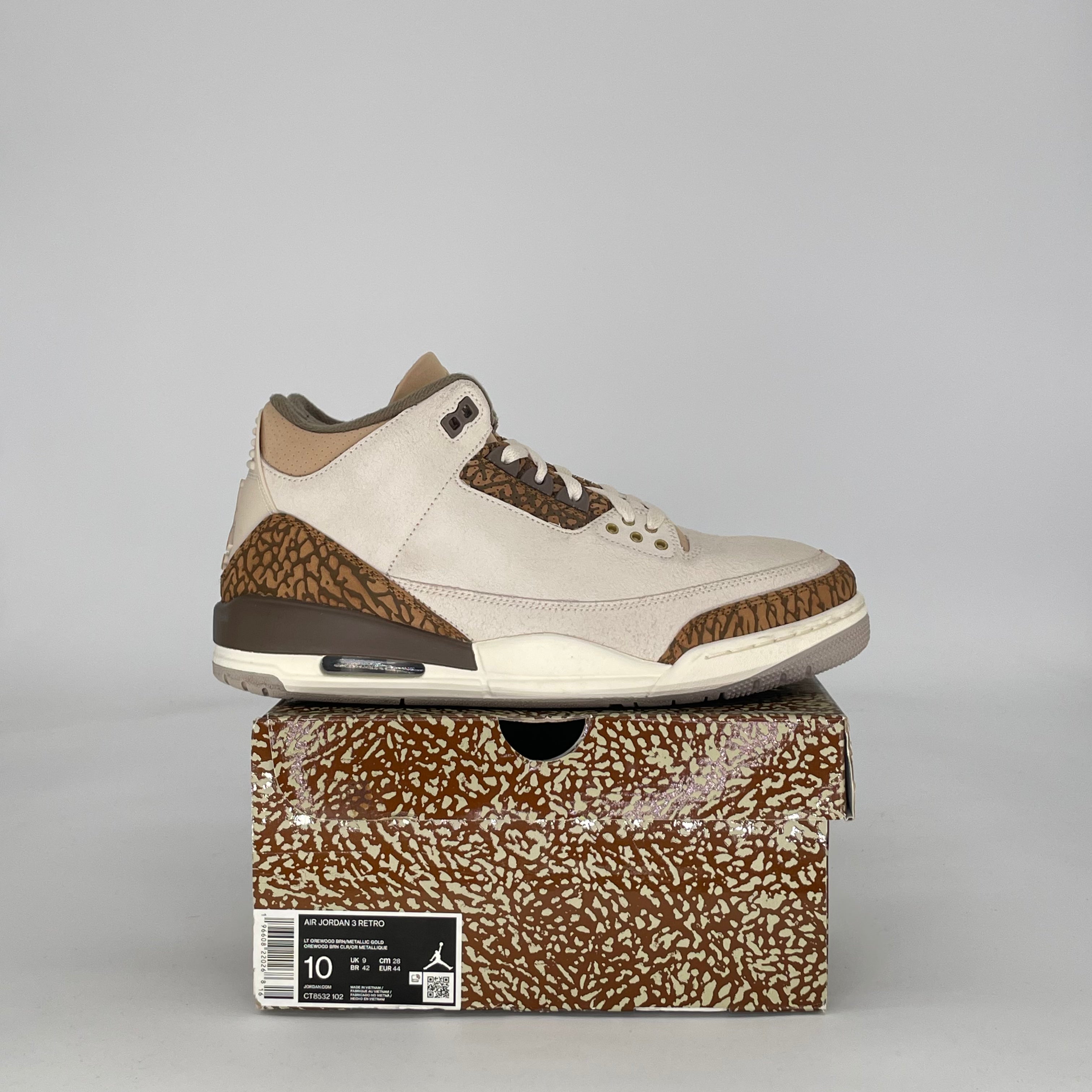 AIR JORDAN 3 PALOMINO CT8532-102 SIZE 10/11.5W
