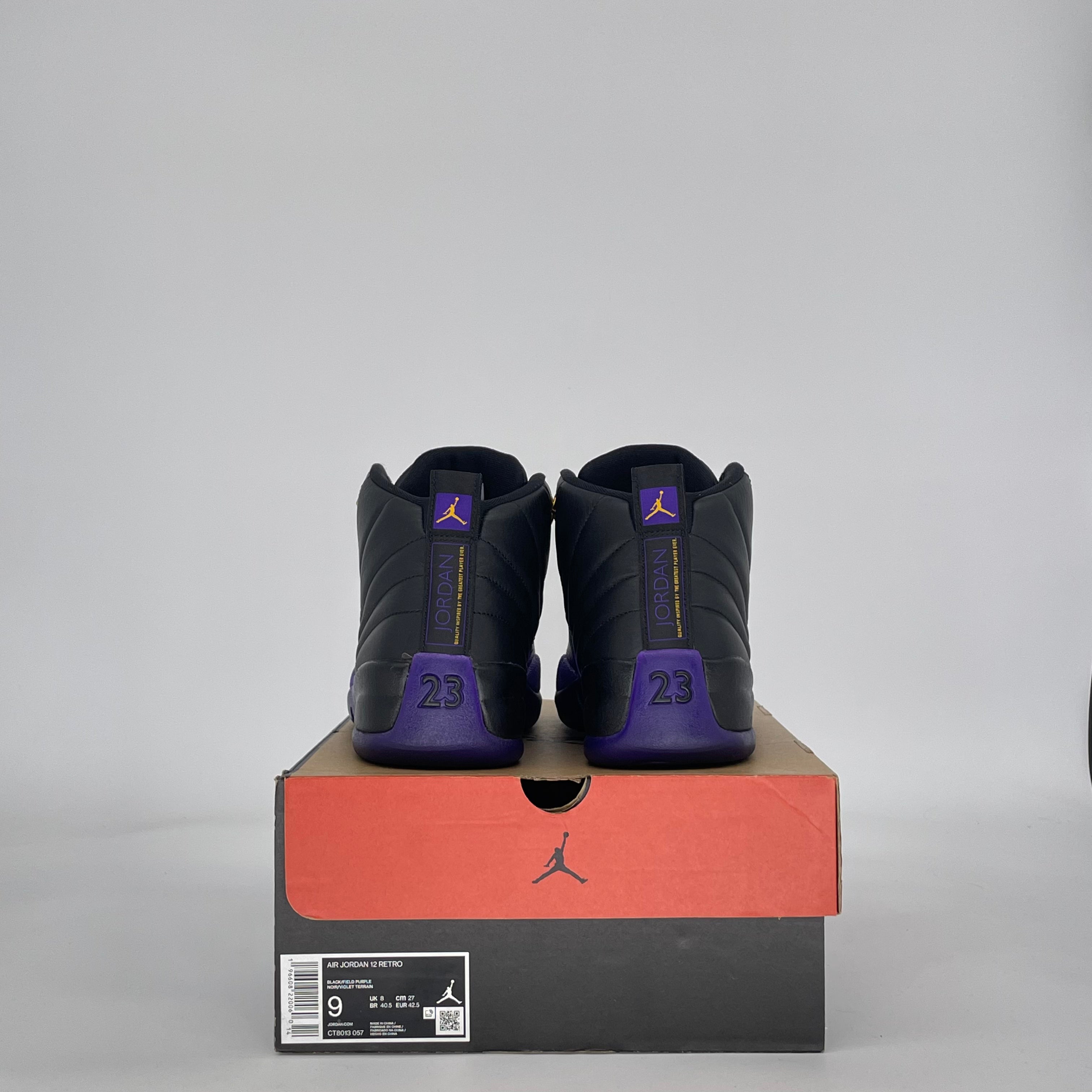 AIR JORDAN 12 FIELD PURPLE CT8013-057 SIZE 9/10.5W