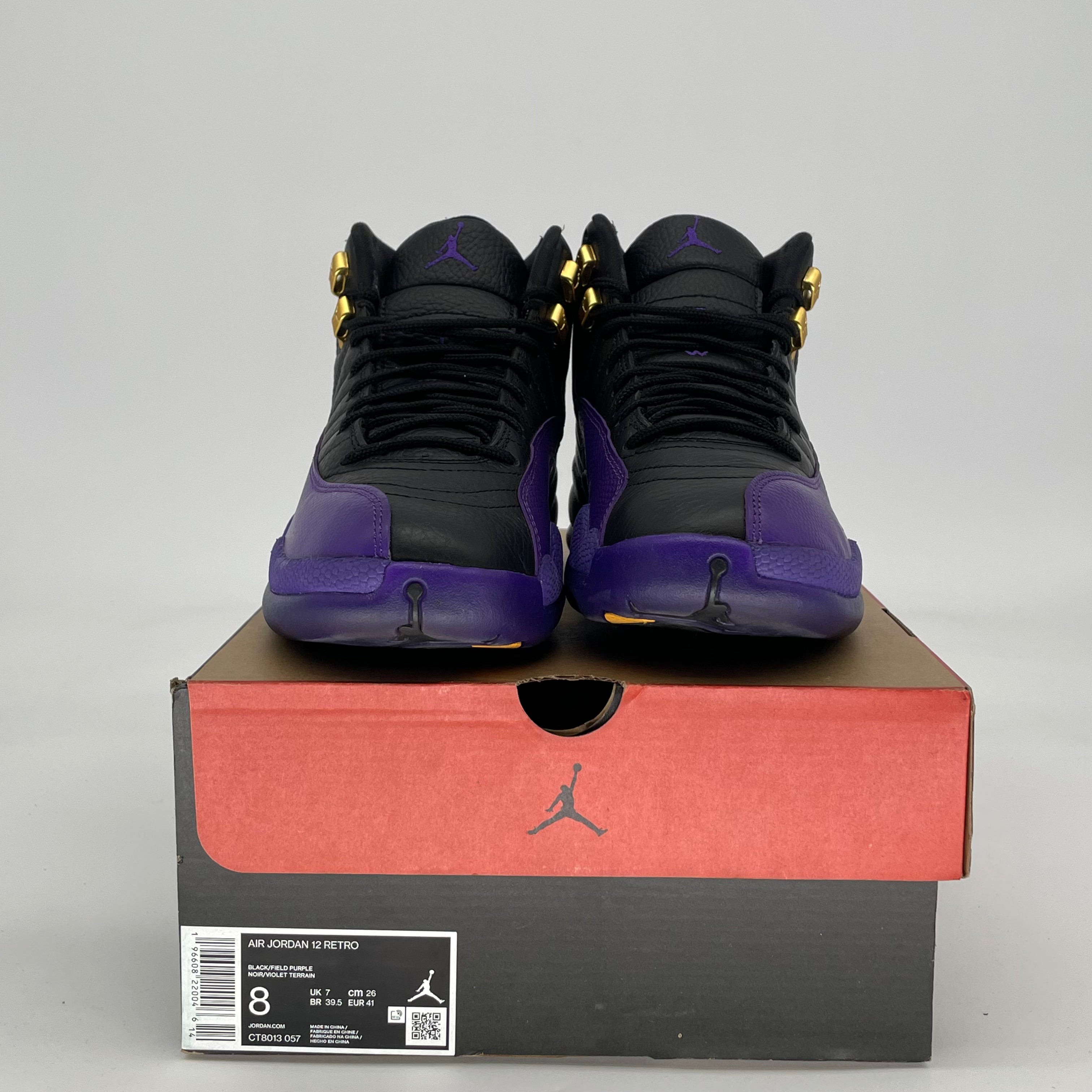 AIR JORDAN 12 FIELD PURPLE CT8013-057 SIZE 8/9.5W