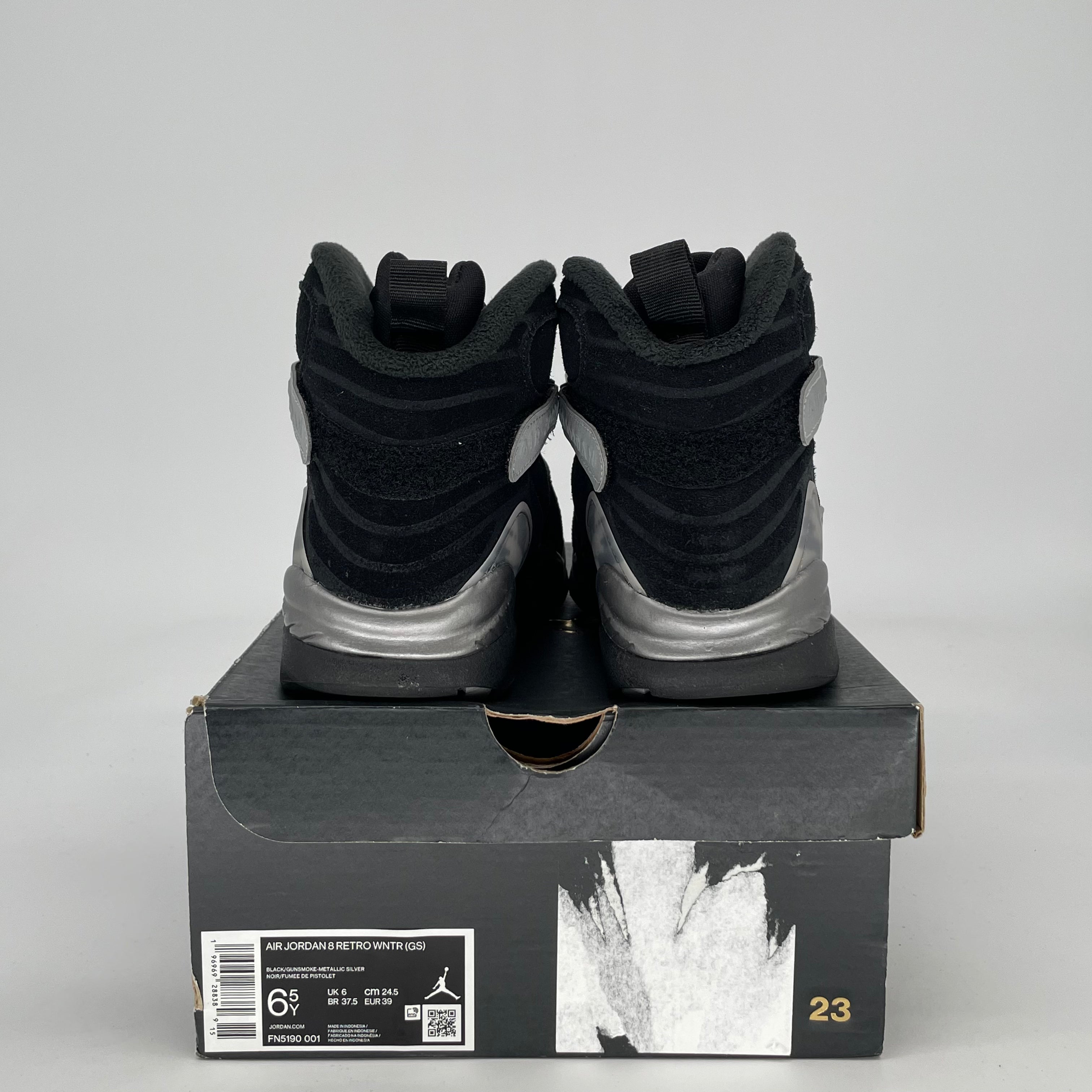 AIR JORDAN 8 WINTERIZED GUNSMOKE FN5190-001 SIZE 6.5/8W