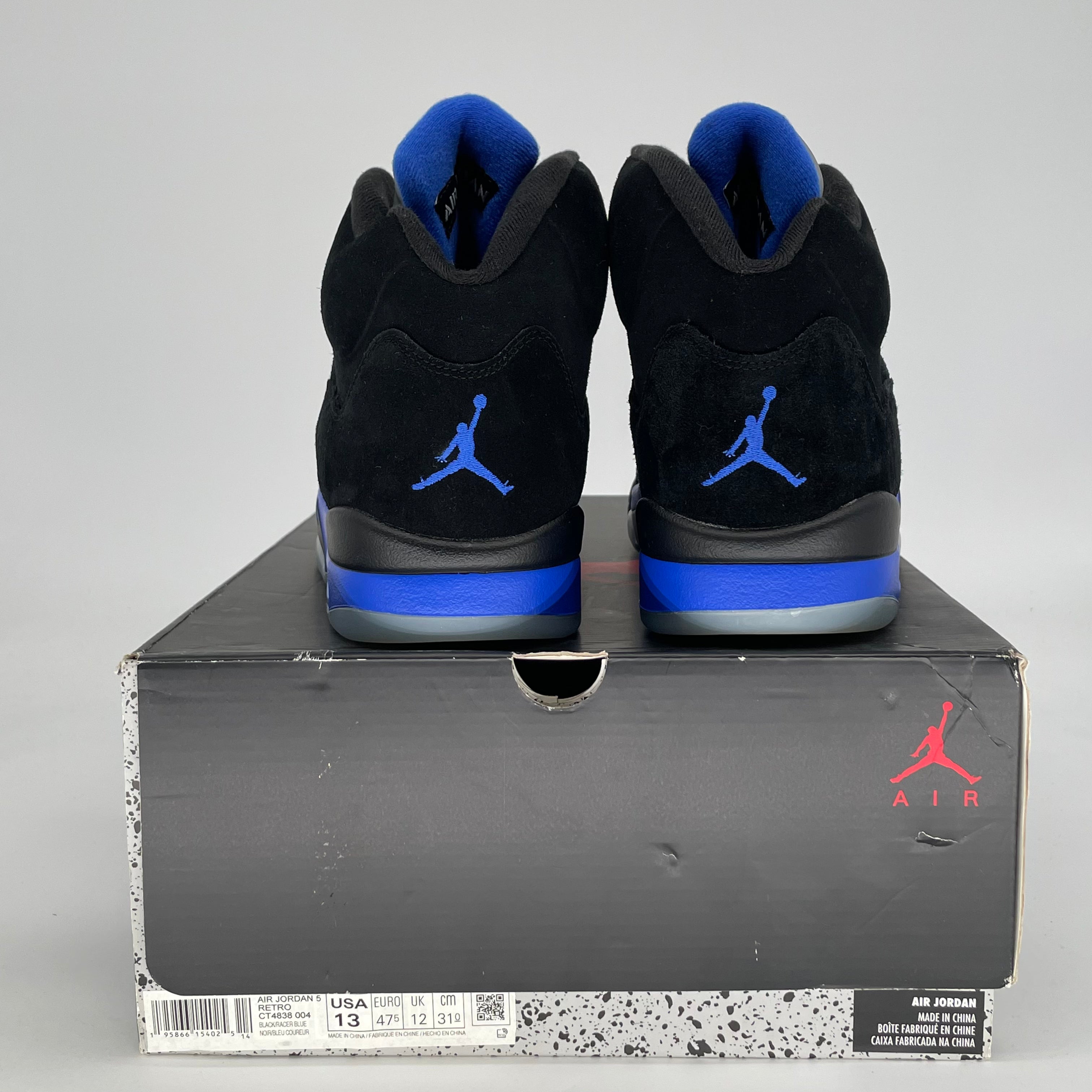 AIR JORDAN 5 RACER BLUE CT4838-004 SIZE 13/14.5W