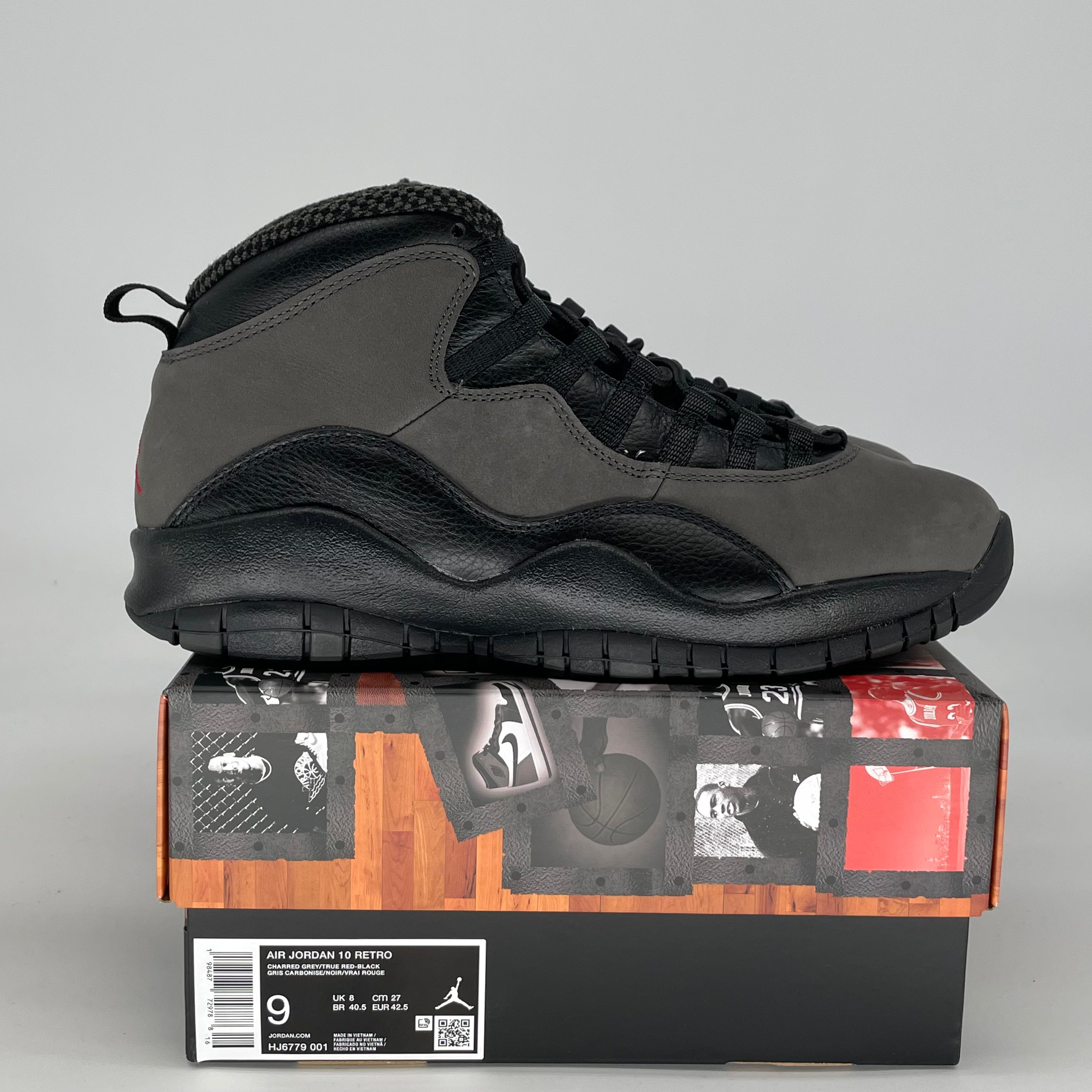 AIR JORDAN 10 SHADOW HJ6779-001 SIZE 9/10.5W