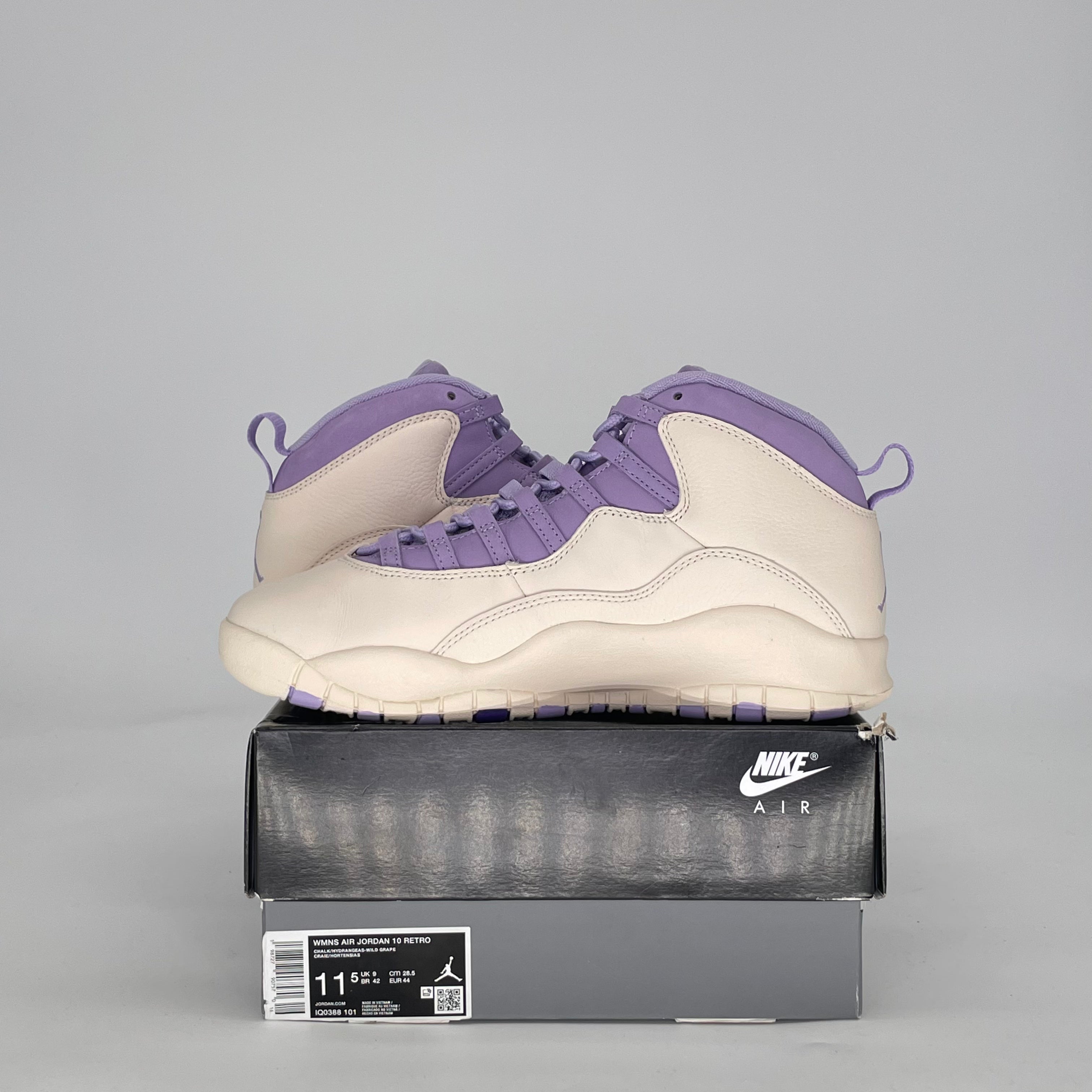 AIR JORDAN 10 HYDRANGEAS IQ0388-101 SIZE 10/11.5W