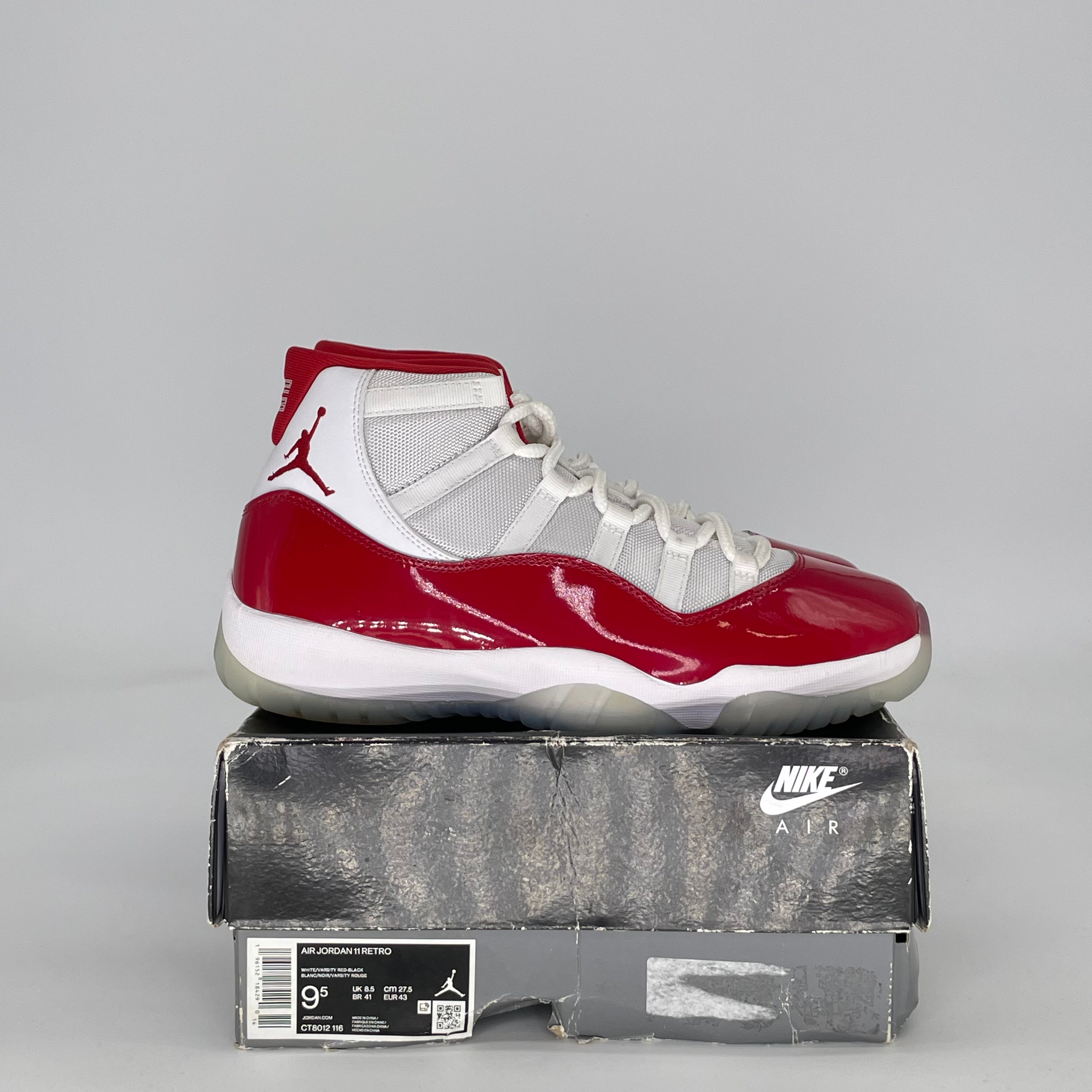 AIR JORDAN 11 CHERRY (2022) CT8012-116 SIZE 9.5/11W