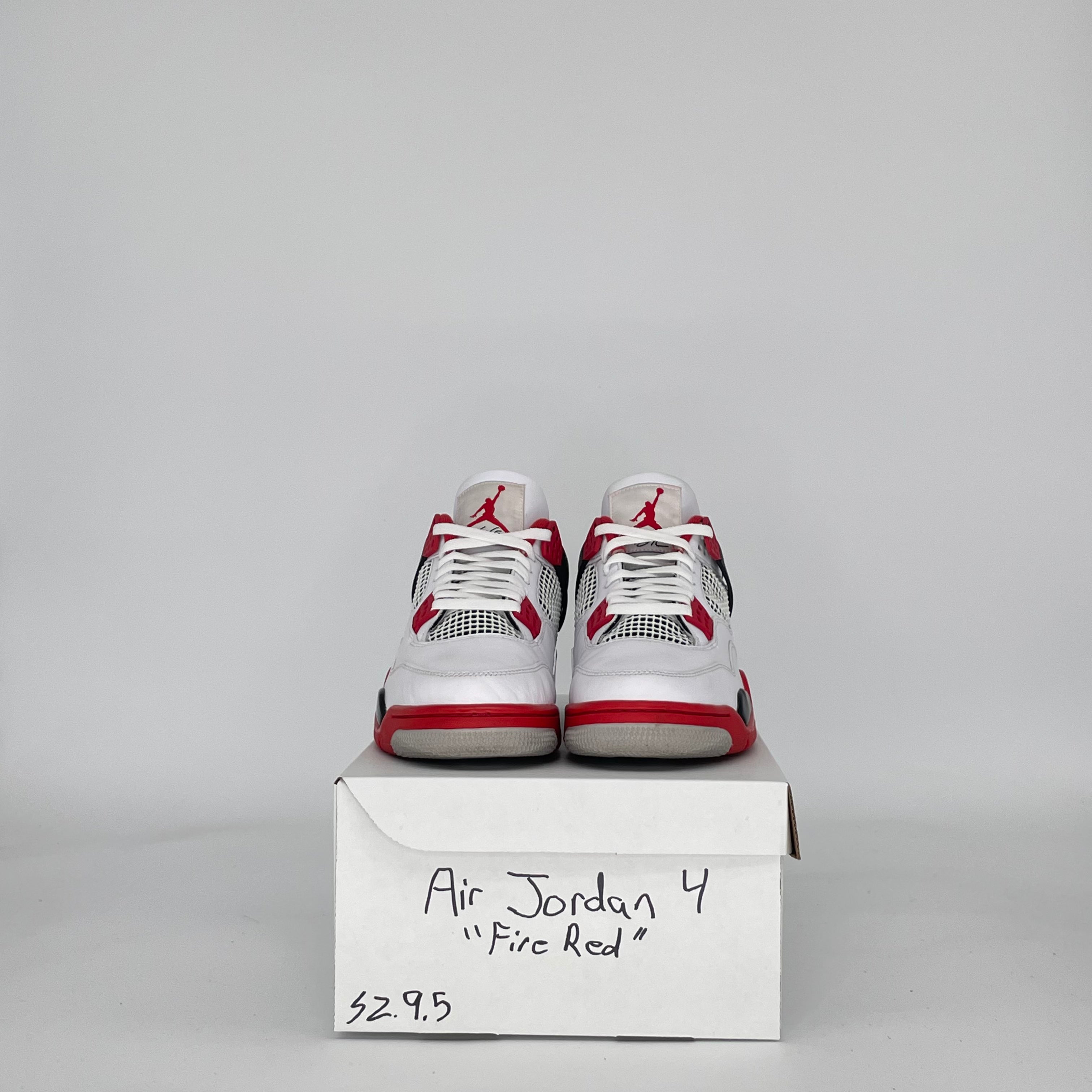 AIR JORDAN 4 FIRE RED (2020) DC7770-160 SIZE 9.5/11W