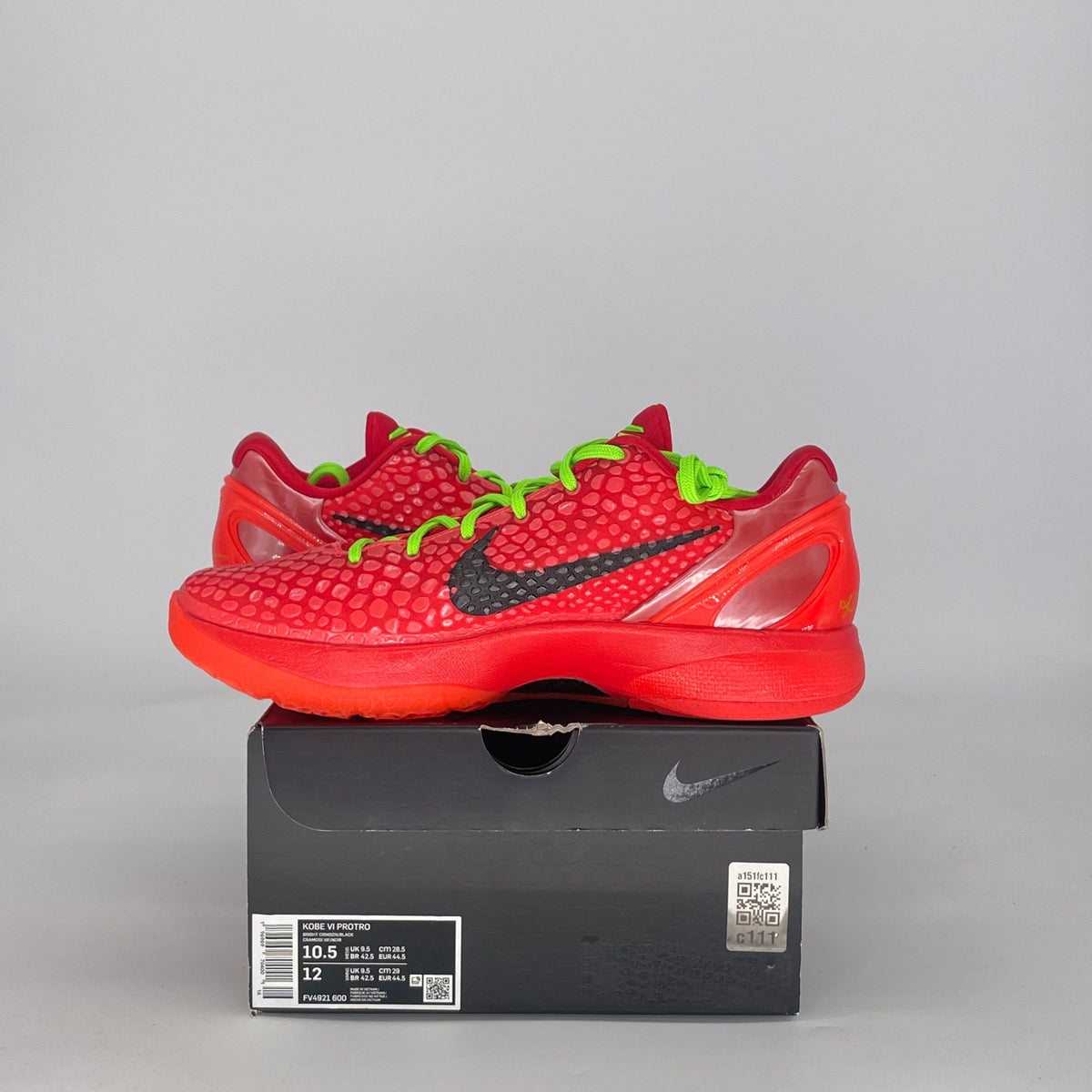Nike Kobe 6 Protro Reverse Grinch