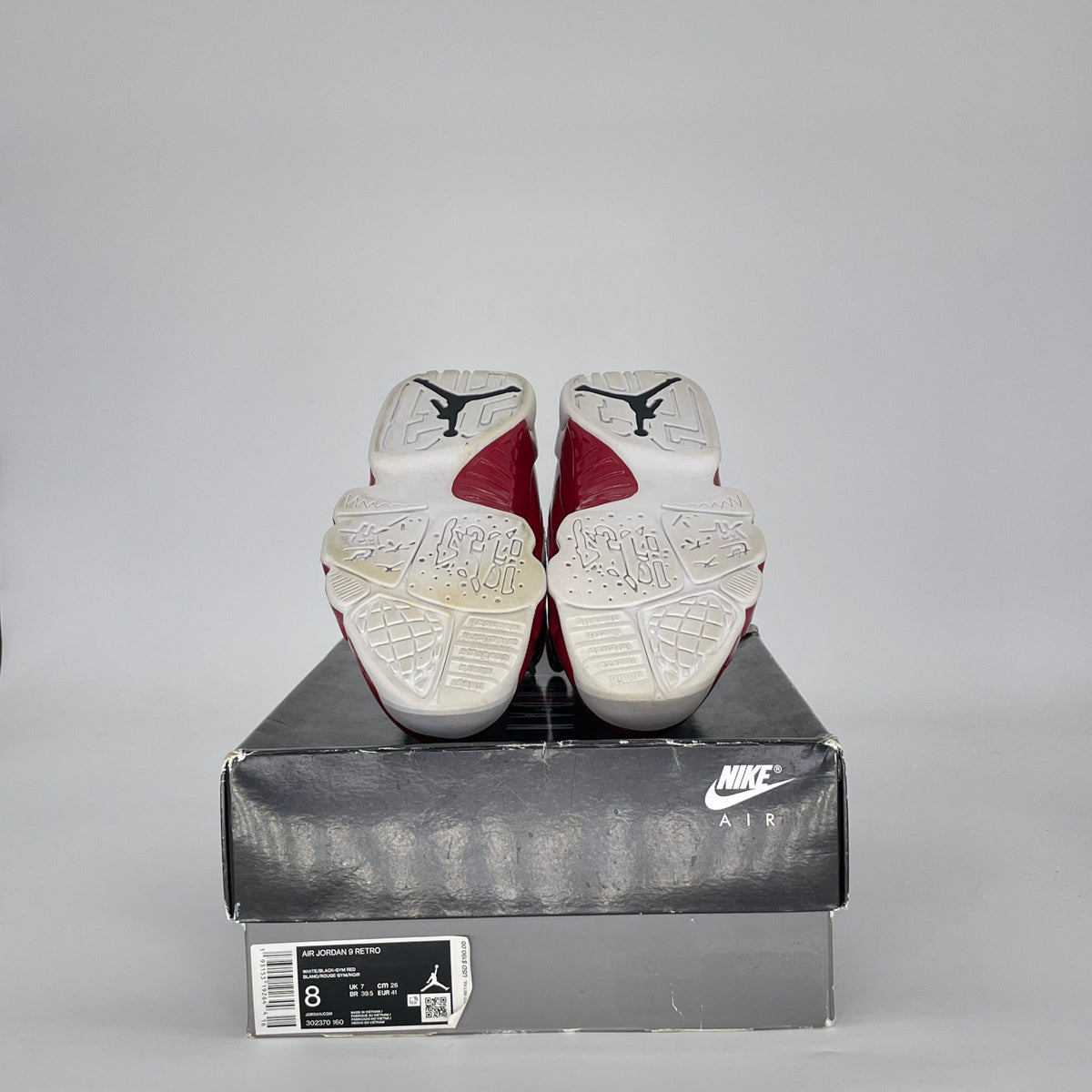 Jordan 9 Retro White Gym Red