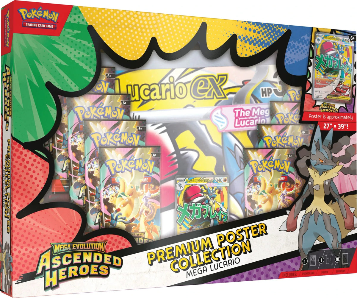 Pokémon Ascended Heroes Mega Lucario Premium Poster Collection