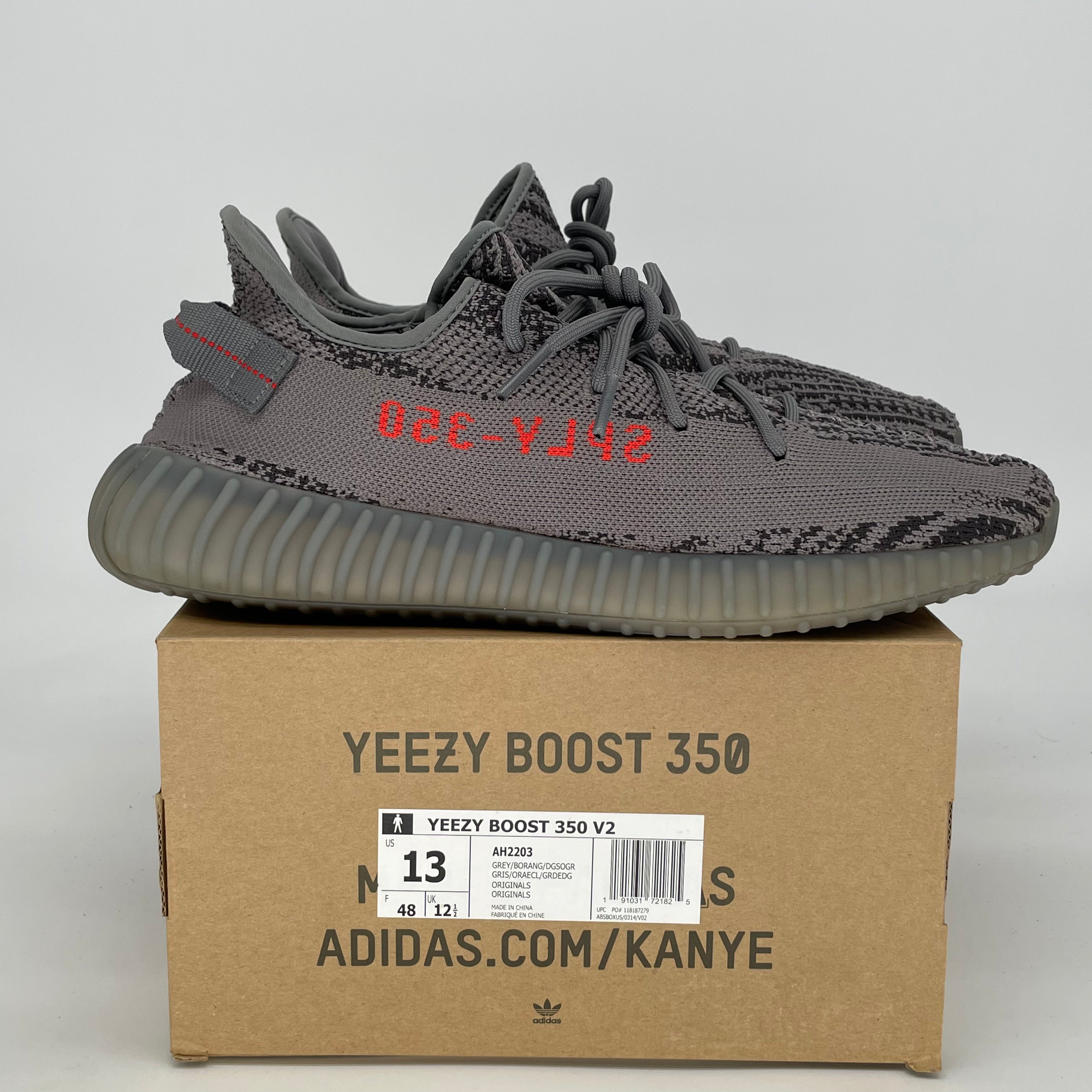 ADIDAS YEEZY 350 V2 BELUGA 2.0 AH2203 SIZE 13/14.5W
