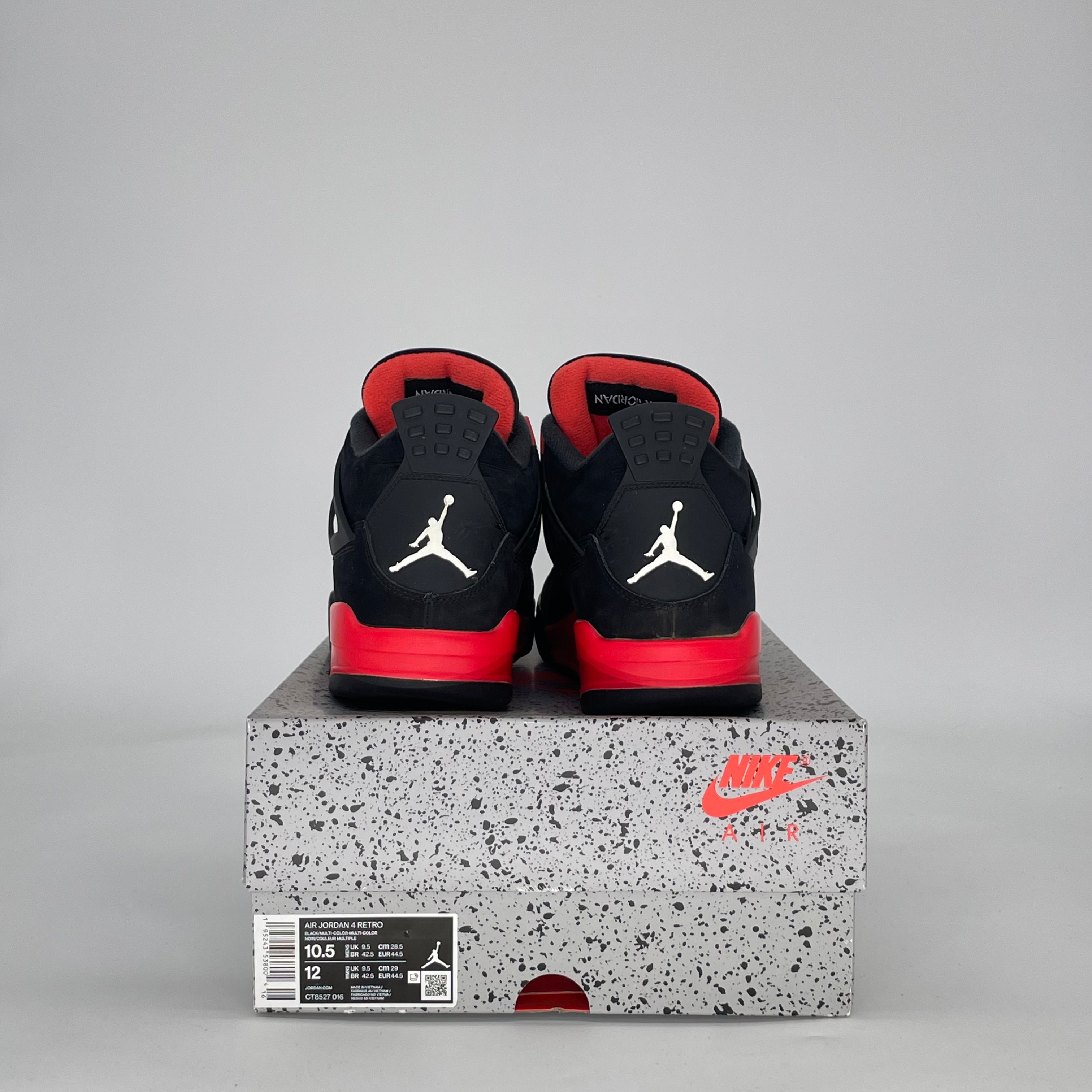 AIR JORDAN 4 RED THUNDER CT8527-016 SIZE 10.5/12W