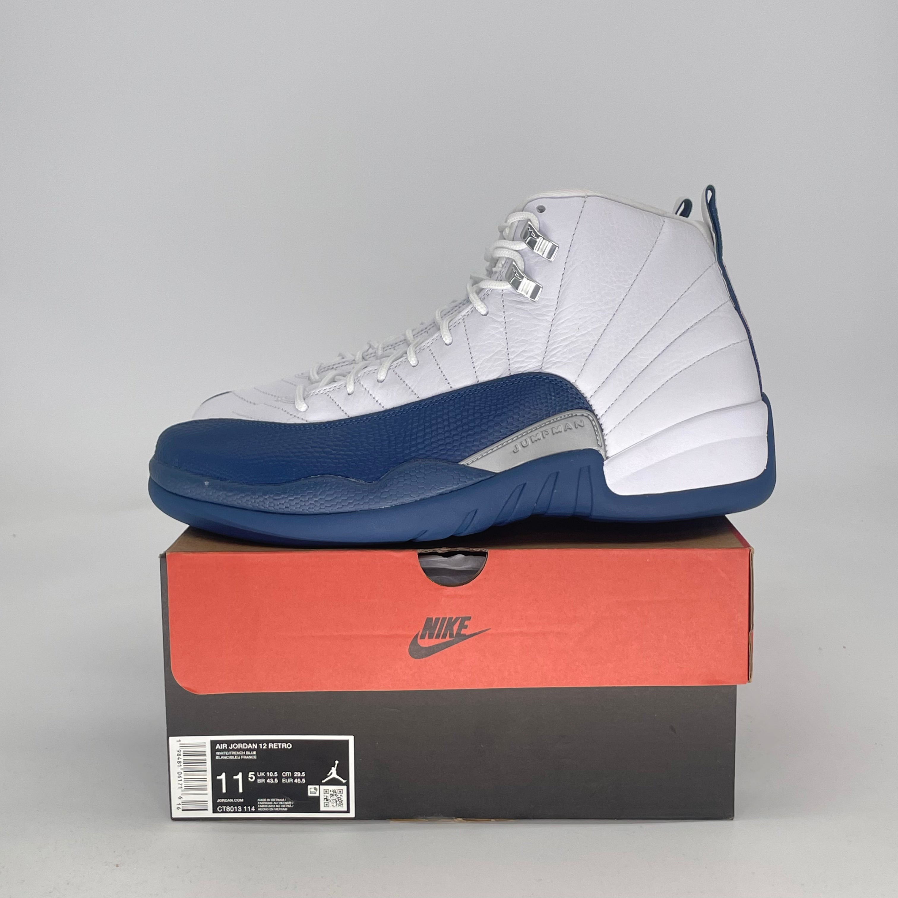 AIR JORDAN 12 FRENCH BLUE CT8013-114 SIZE 11.5/13W