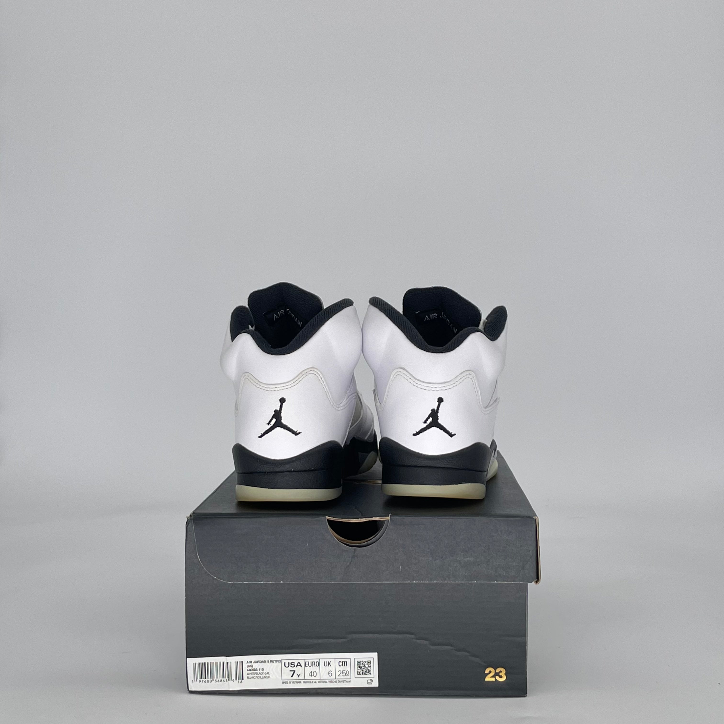 AIR JORDAN 5 REVERSE METALLIC 440888-110 SIZE 7/8.5W GS