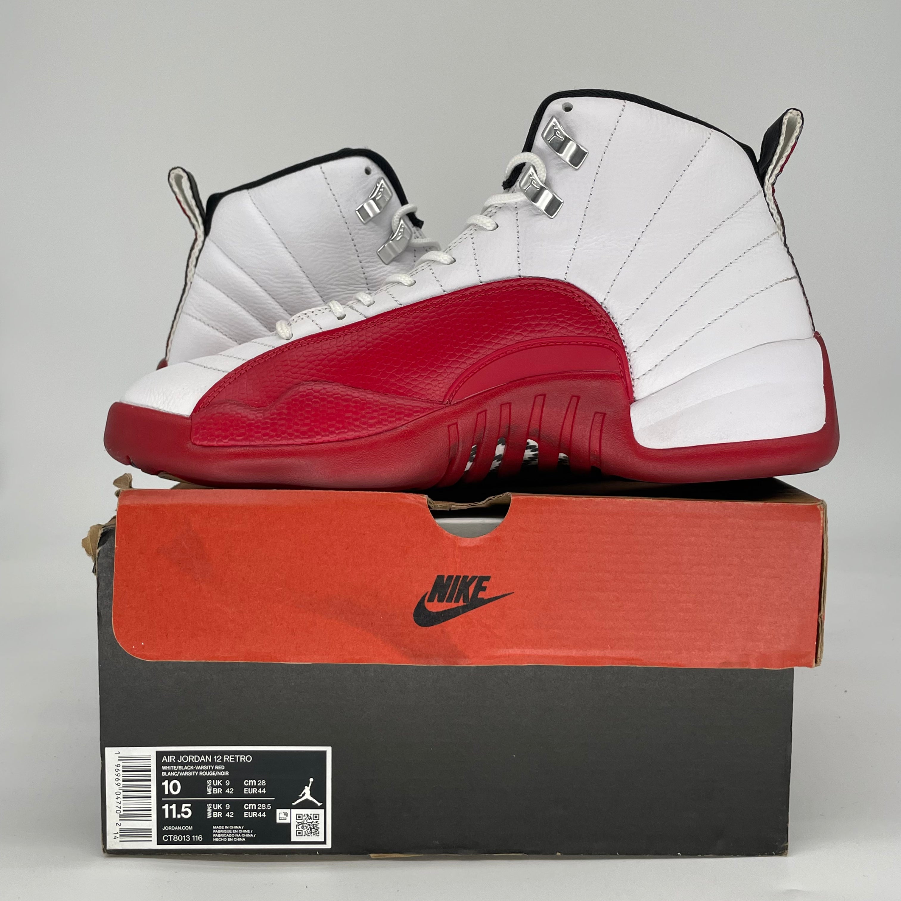 AIR JORDAN 12 CHERRY CT8013-116 SIZE 10/11.5W