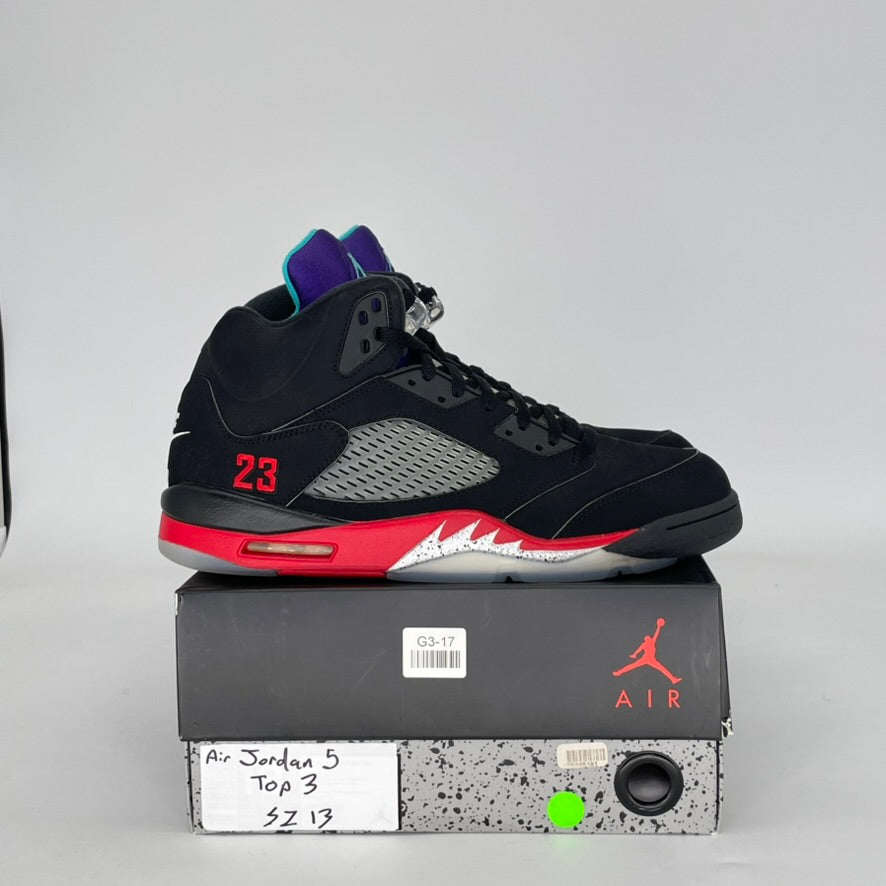 AIR JORDAN 5 TOP 3 CZ1786-001 SIZE 13/14.5W
