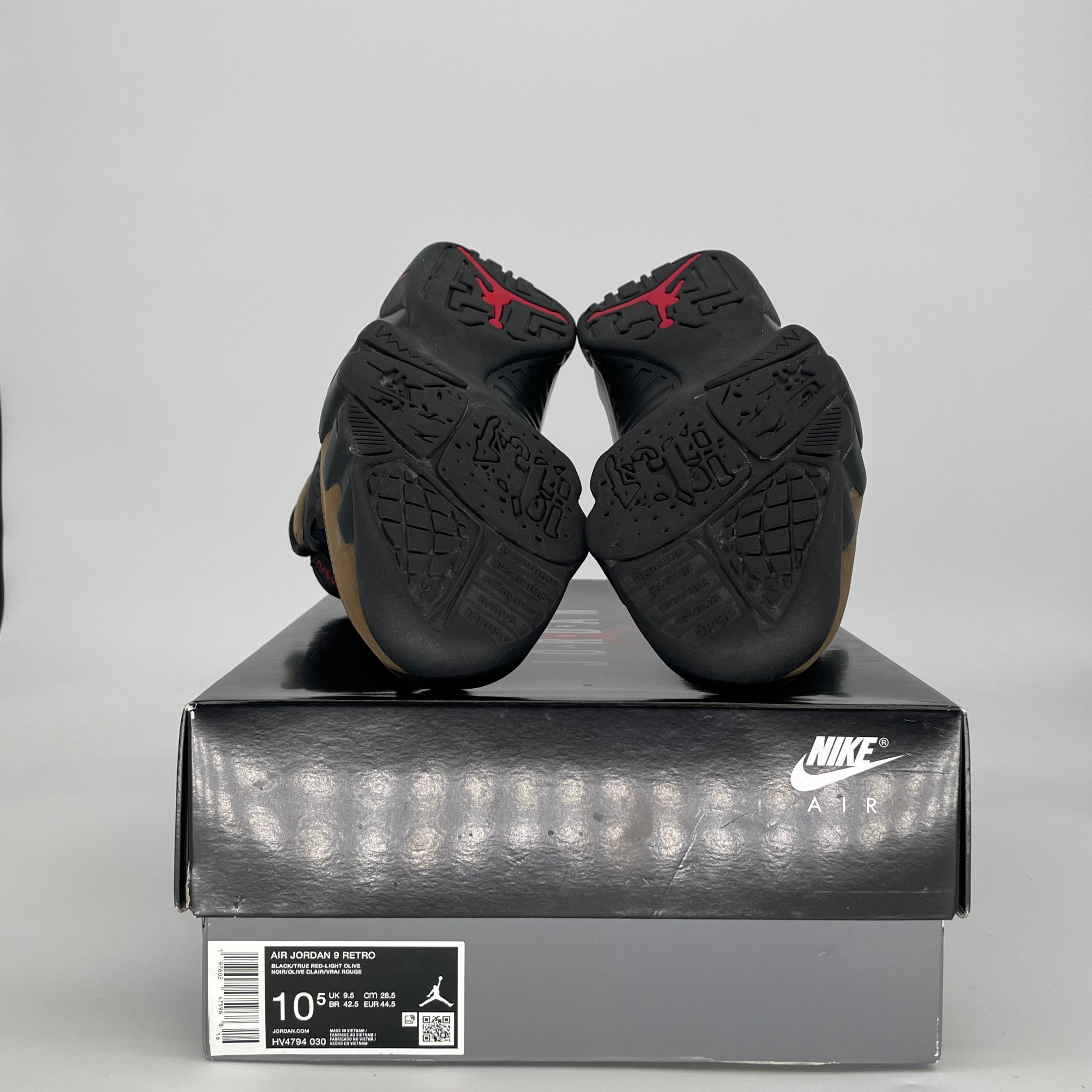 AIR JORDAN 9 OLIVE HV4794-030 SIZE 10.5/12W