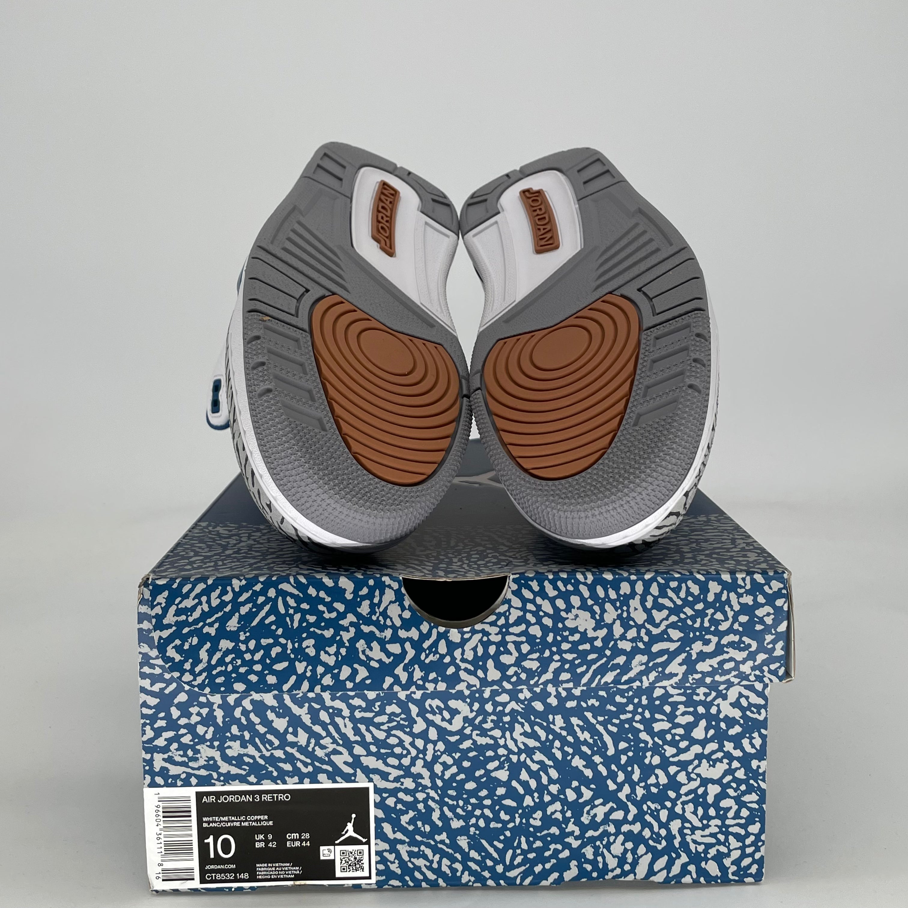 AIR JORDAN 3 WIZARDS CT8532-148 SIZE 10/11.5W