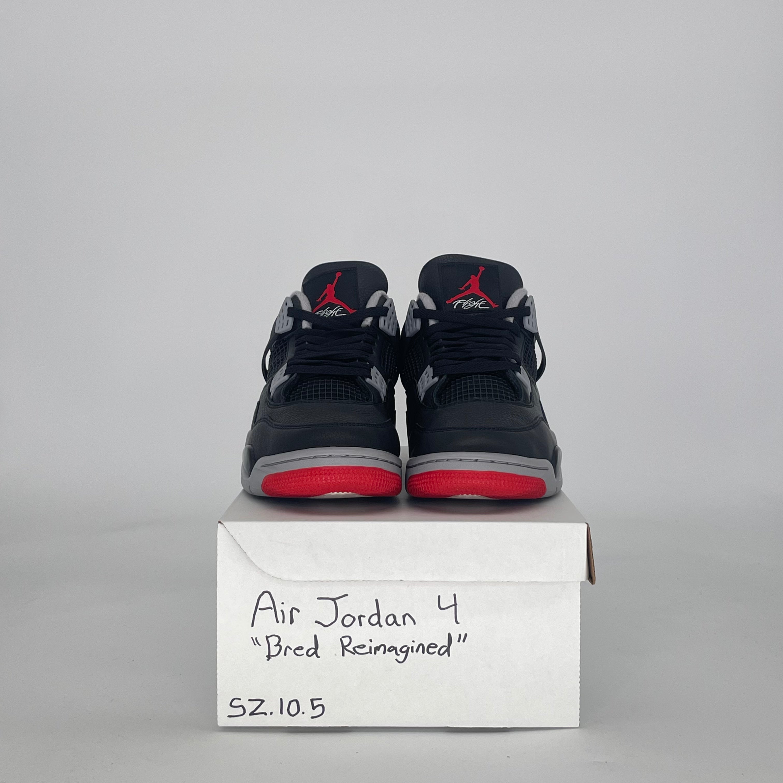 AIR JORDAN 4 BRED REIMAGINED FV5029-006 SIZE 10.5/12W